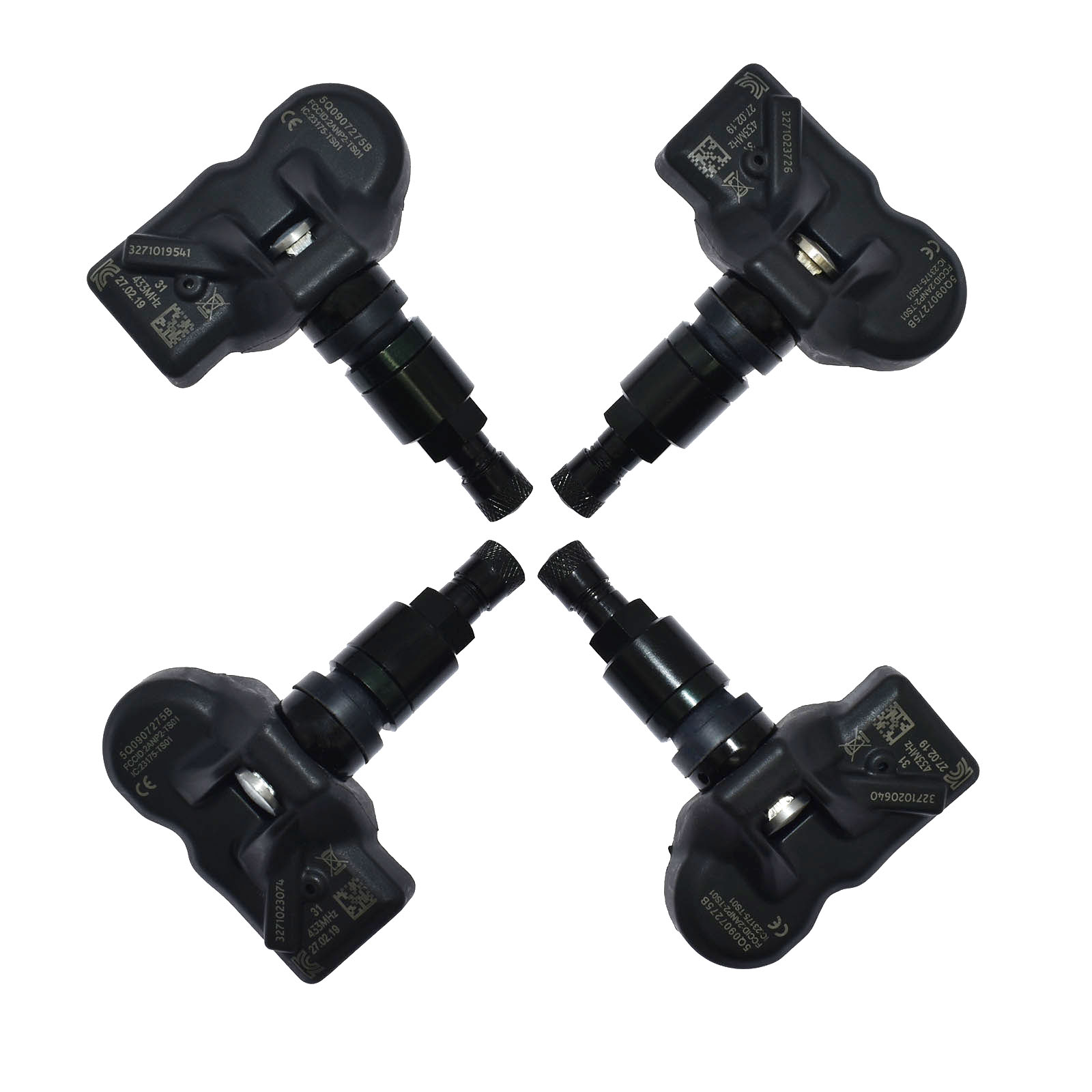 TPMS Tire Pressure Monitoring Sensor 5Q0907275BBlack angle 8
