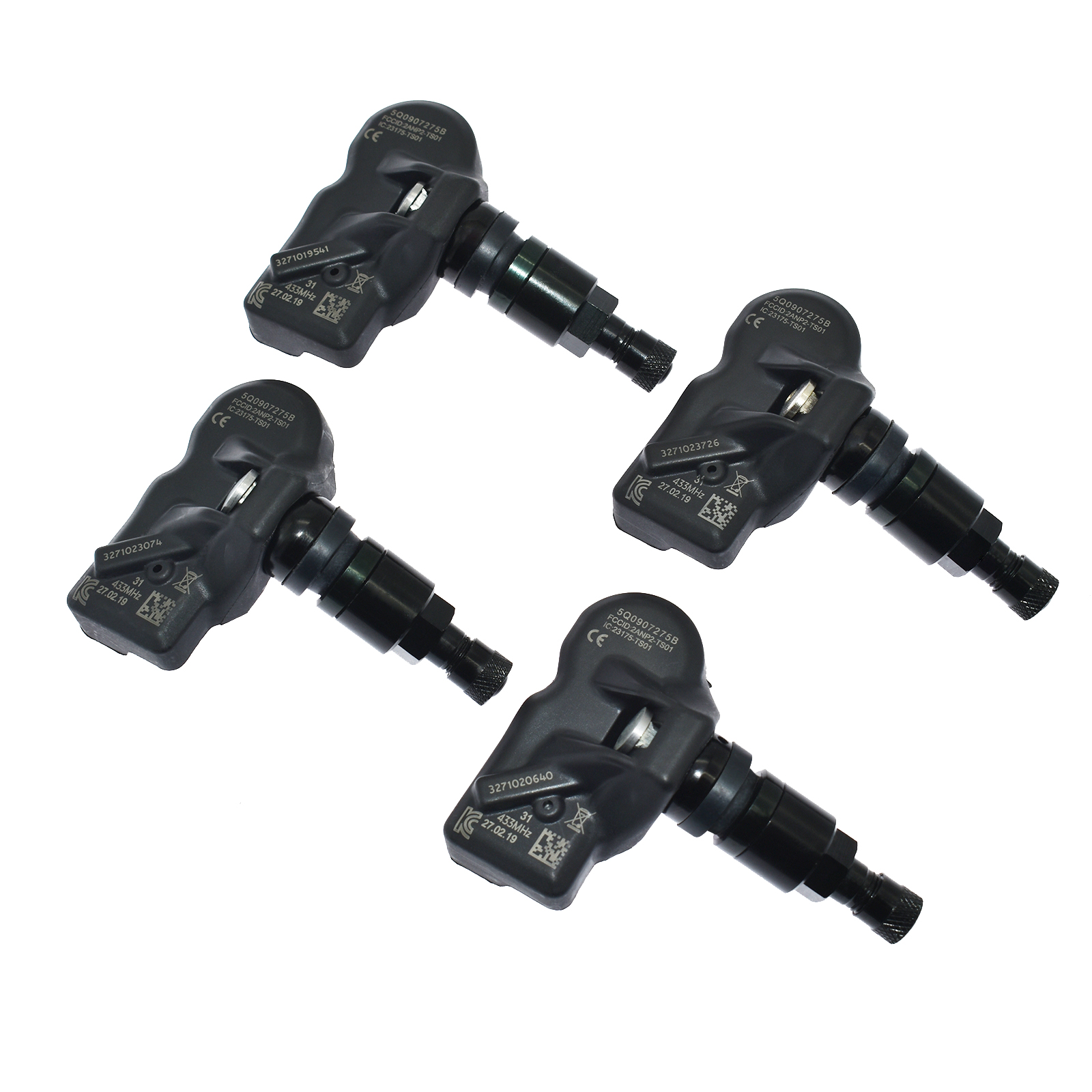 TPMS Tire Pressure Monitoring Sensor 5Q0907275BBlack angle 10