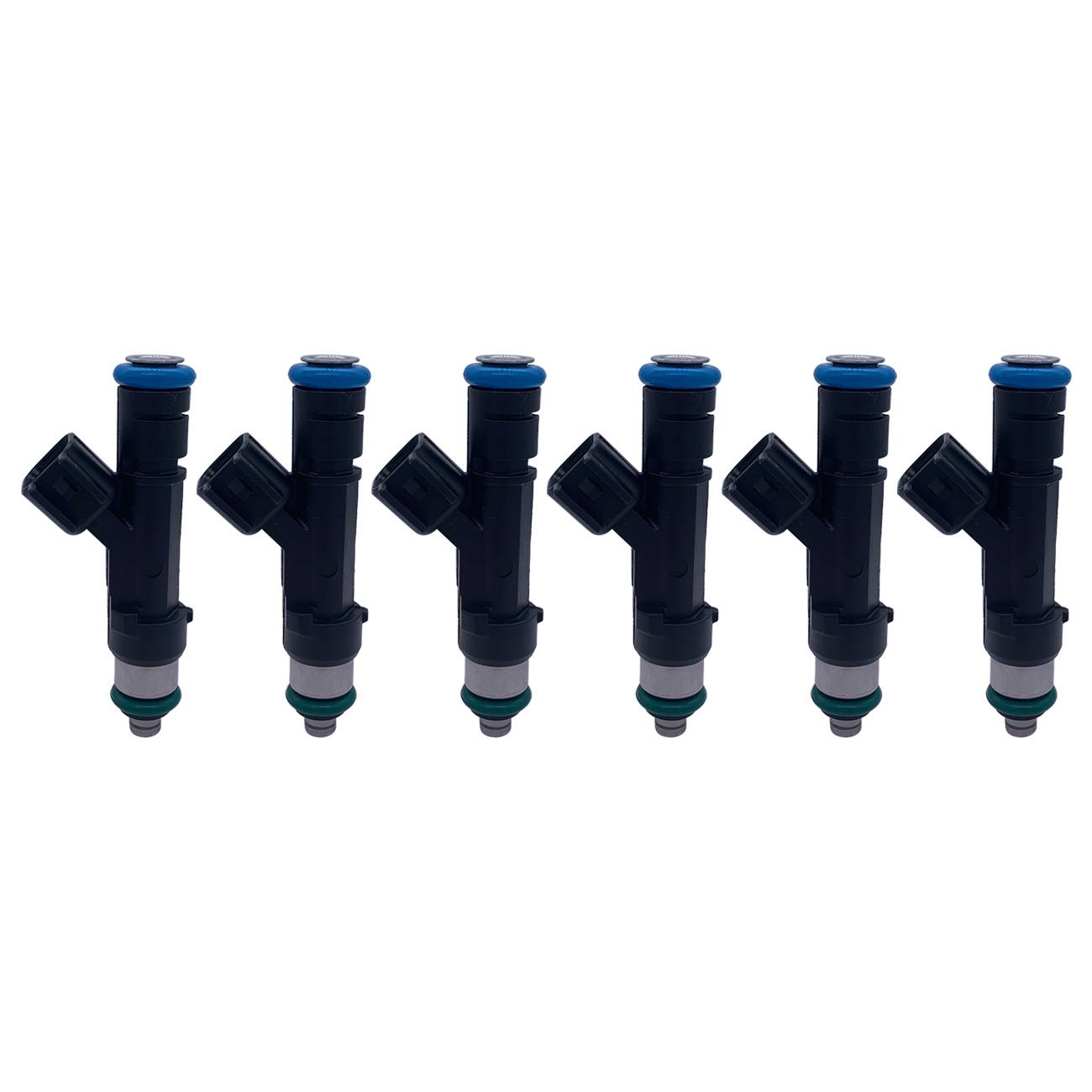 6Pcs Fuel Injectors 0280158020 Fits Jeep Liberty Dodge Dakota Mitsubishi 3.7L angle 3