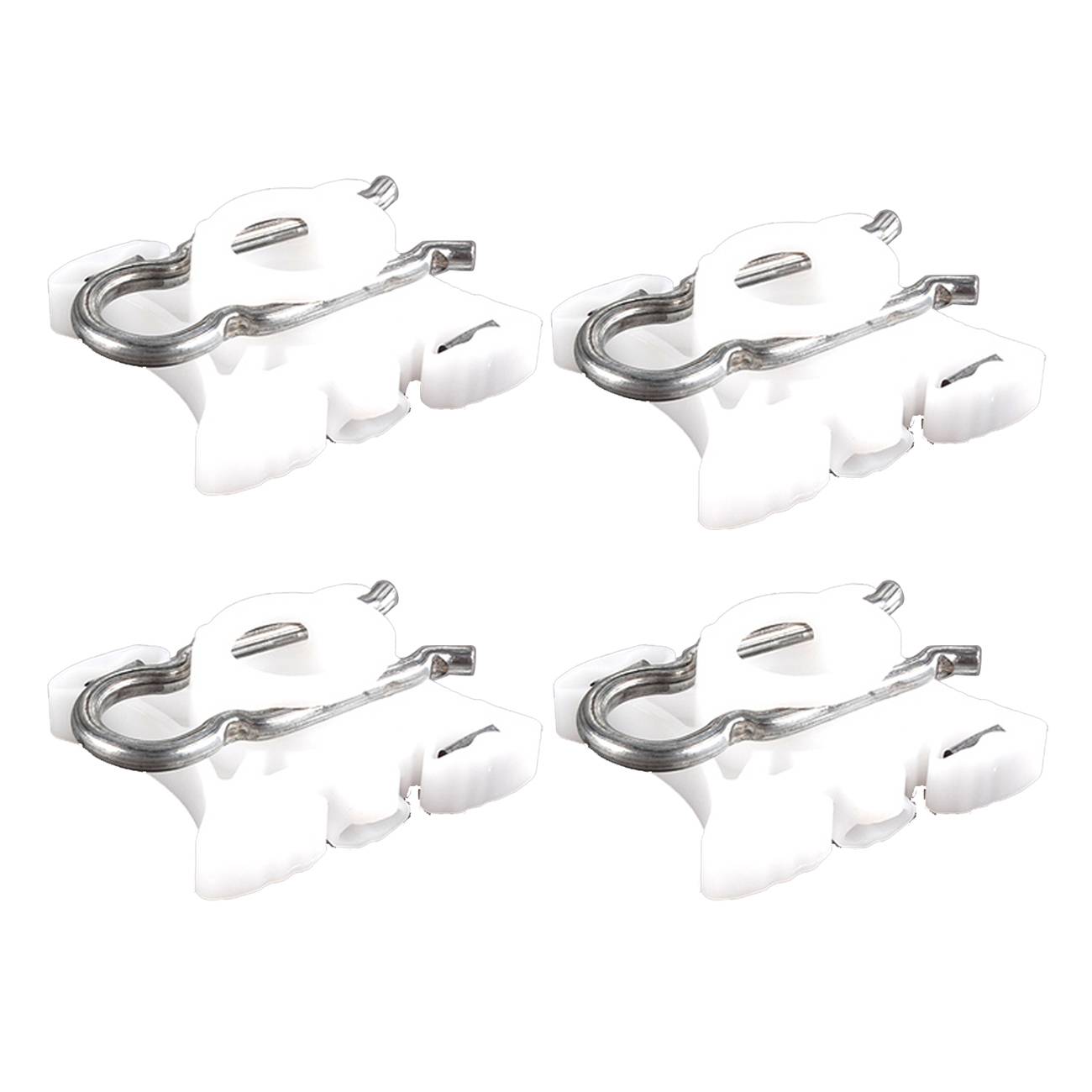 Sada 4 posuvných pivotních klipů mechanismu stahování oken 51321938884 pro BMW E32 E34 E36 E92 E93 angle 4