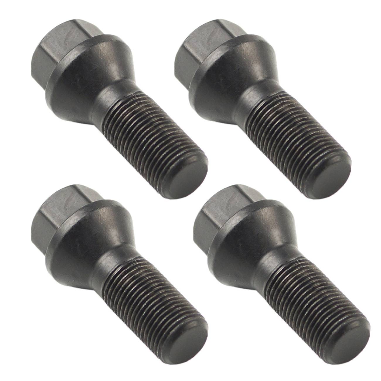 Černé šrouby kol, 4 kusy, M14 x1.25, pro BMW F20 F30 F07 F25 E70 36136890324 angle 3