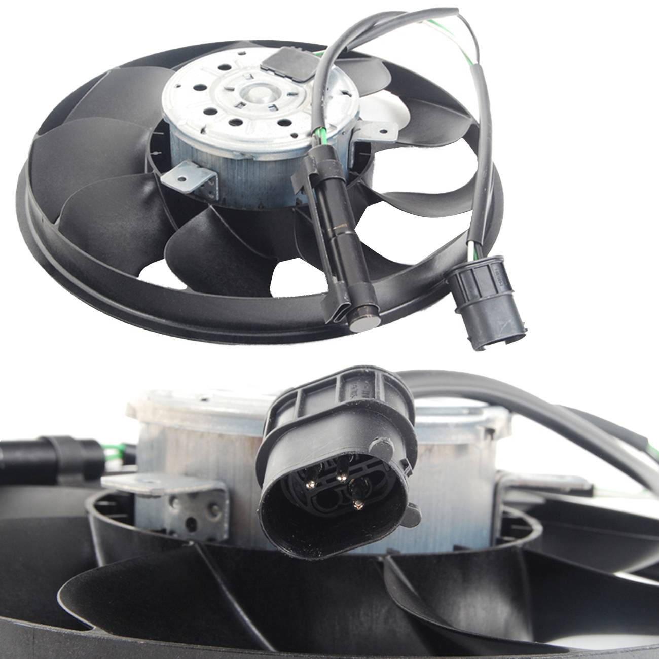 Sestava elektrického chladicího ventilátoru chladiče pro Porsche 911 a Boxster 1997–2005 — OE: 99662413500 angle 3
