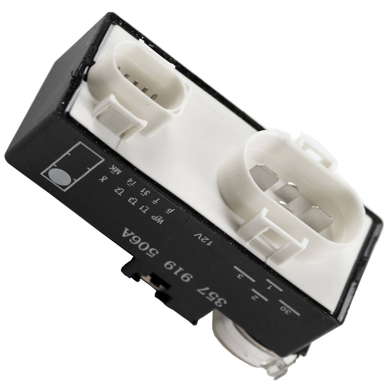 Řídicí jednotka chladicího ventilátoru motoru pro VW Golf, Jetta a Passat 1.9L, 2.0L a 2.8L — OE: 357919506A
