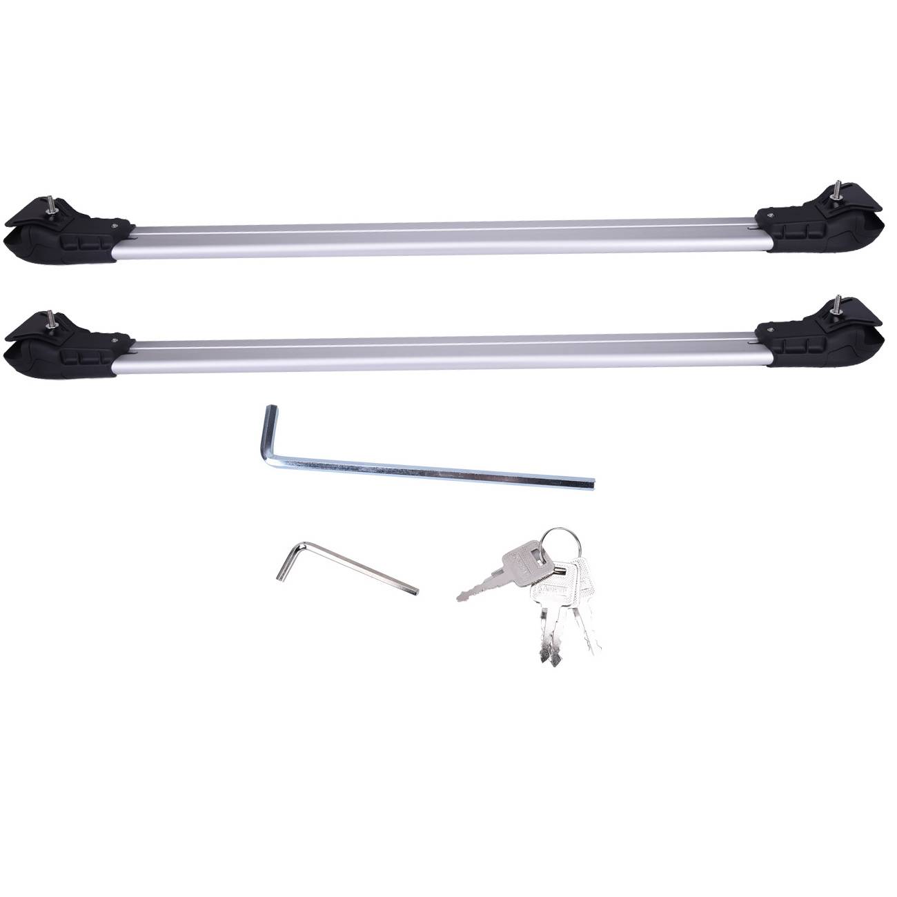 Hliníková střešní příčná tyč 93–99 cm (36,6–39 palců) se zámky, nosič zavazadel BF0834590001 angle 3