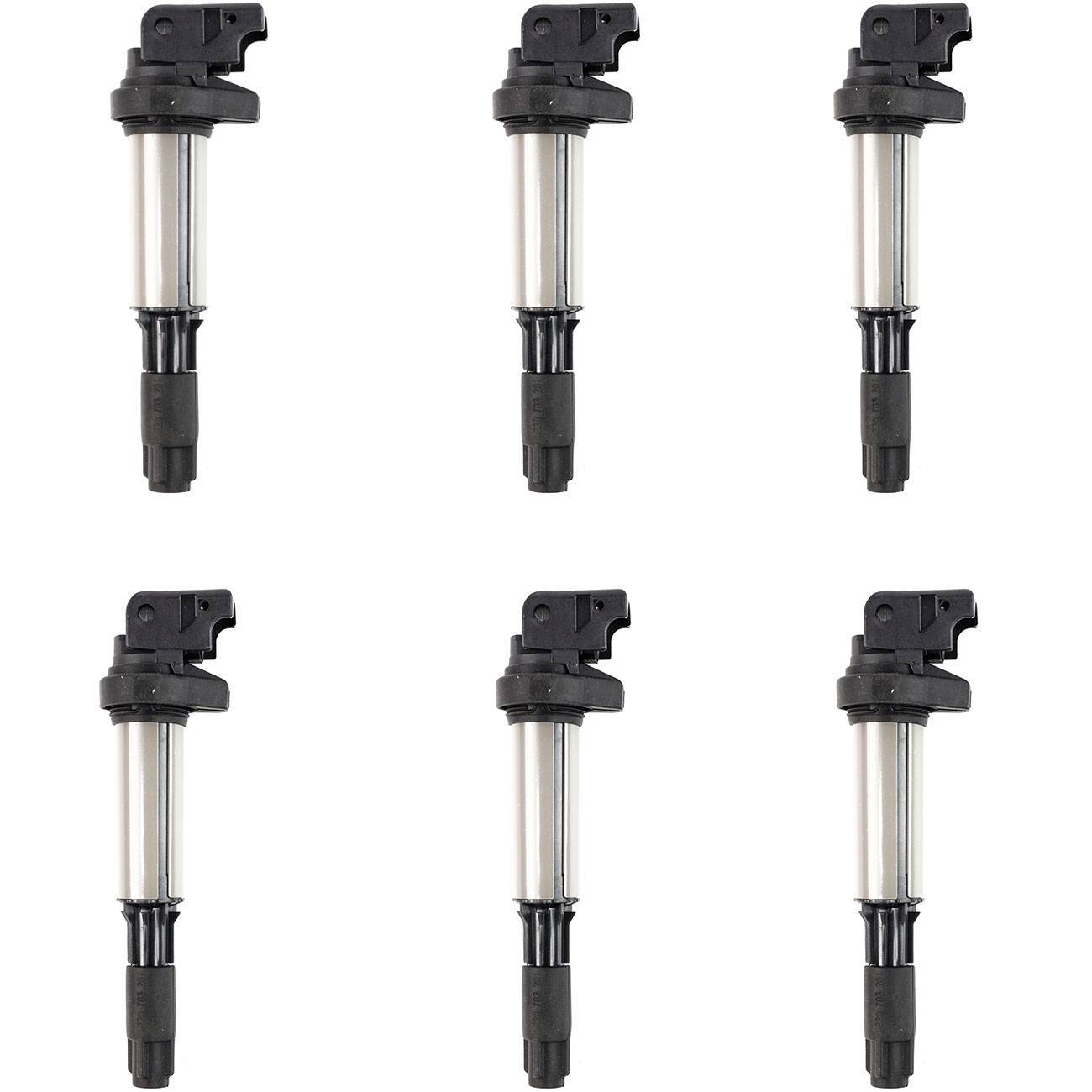 12131712219 — 6 zapalovacích cívek pro BMW řady 3, 5 a 7, E46, E39, E60, E61, E65 a E66