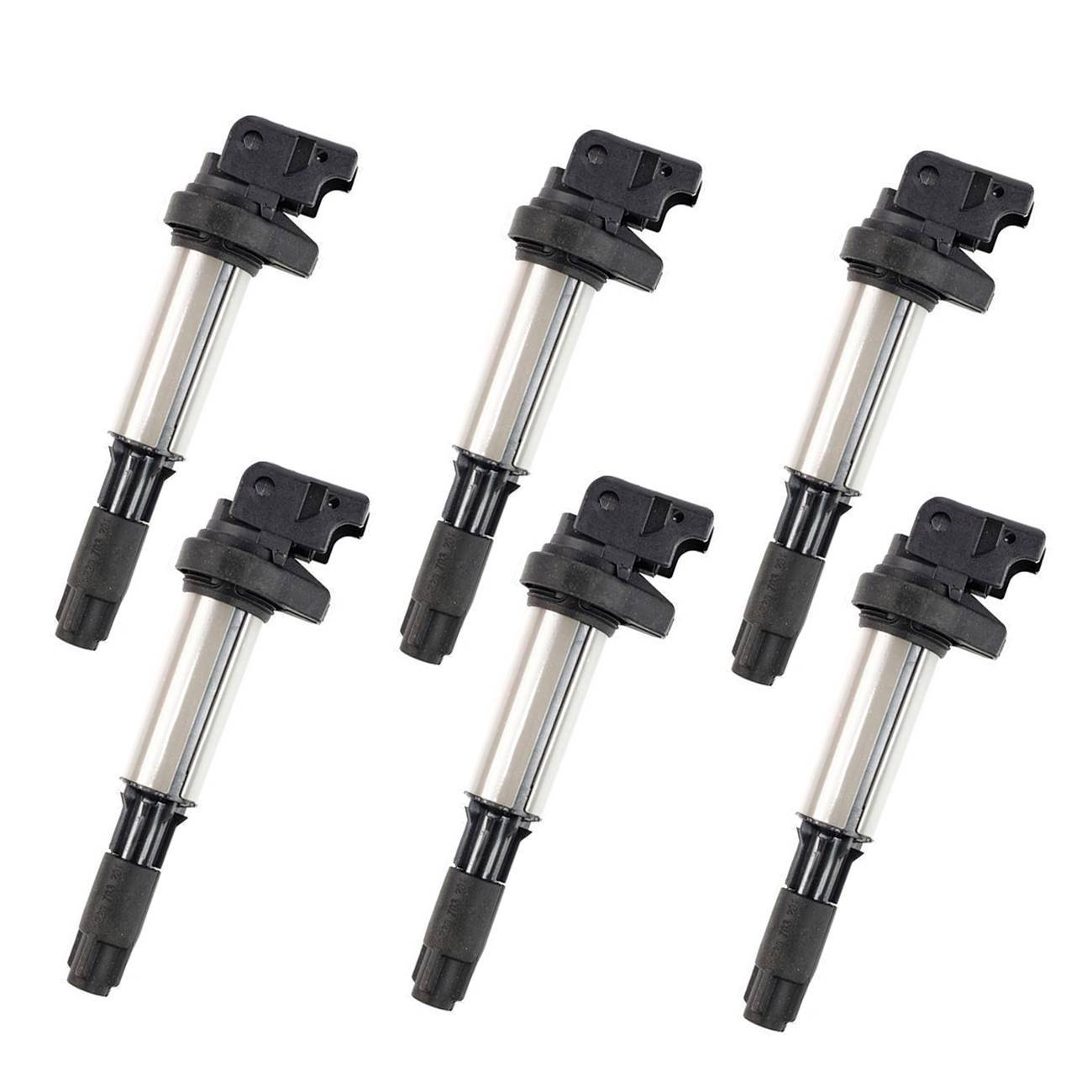 12131712219 — 6 zapalovacích cívek pro BMW řady 3, 5 a 7, E46, E39, E60, E61, E65 a E66 angle 6