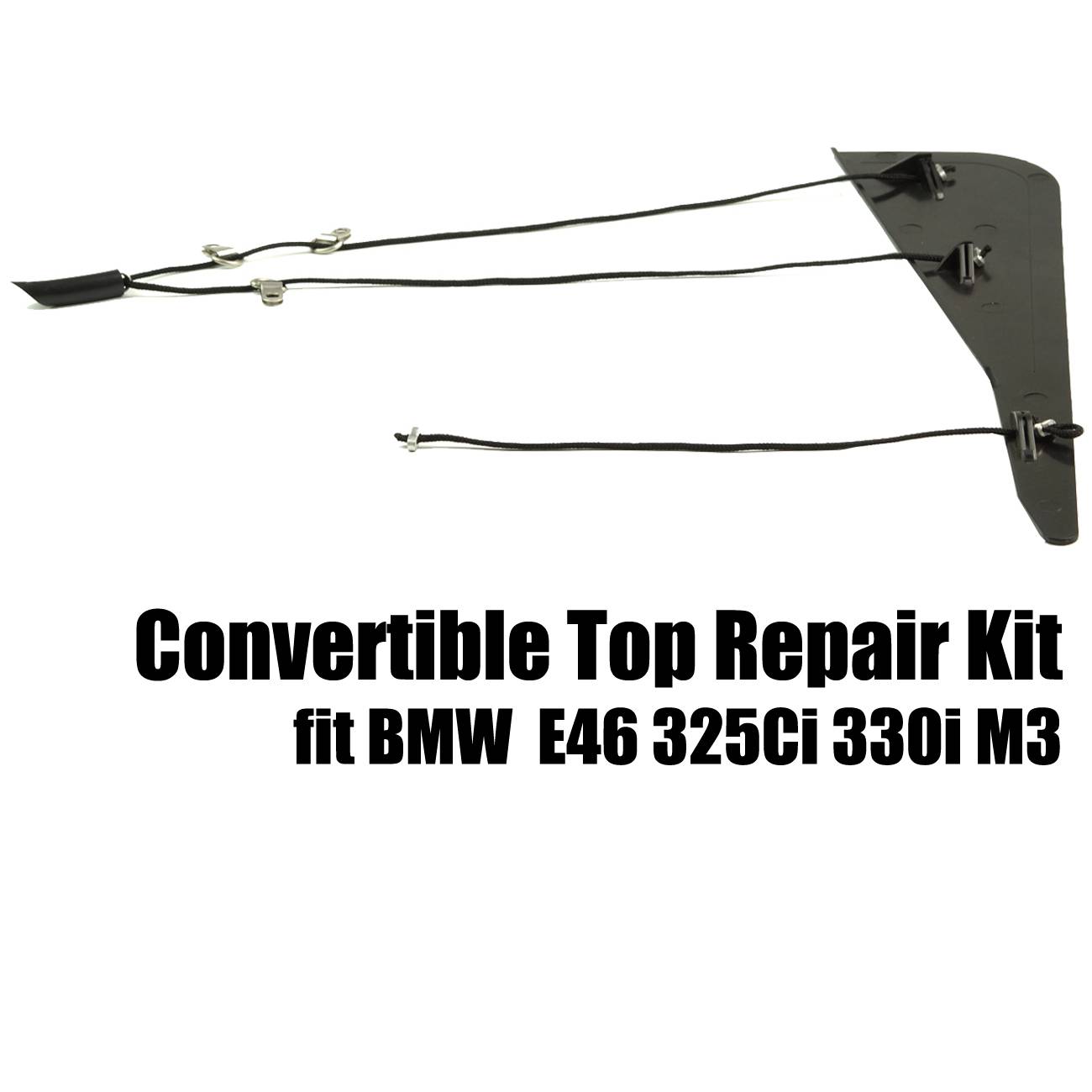 Opravná sada mechanismu skládací střechy, sloupek C, 2 díly, pro BMW E46 325Ci/330Ci/M3 54317135351 angle 4