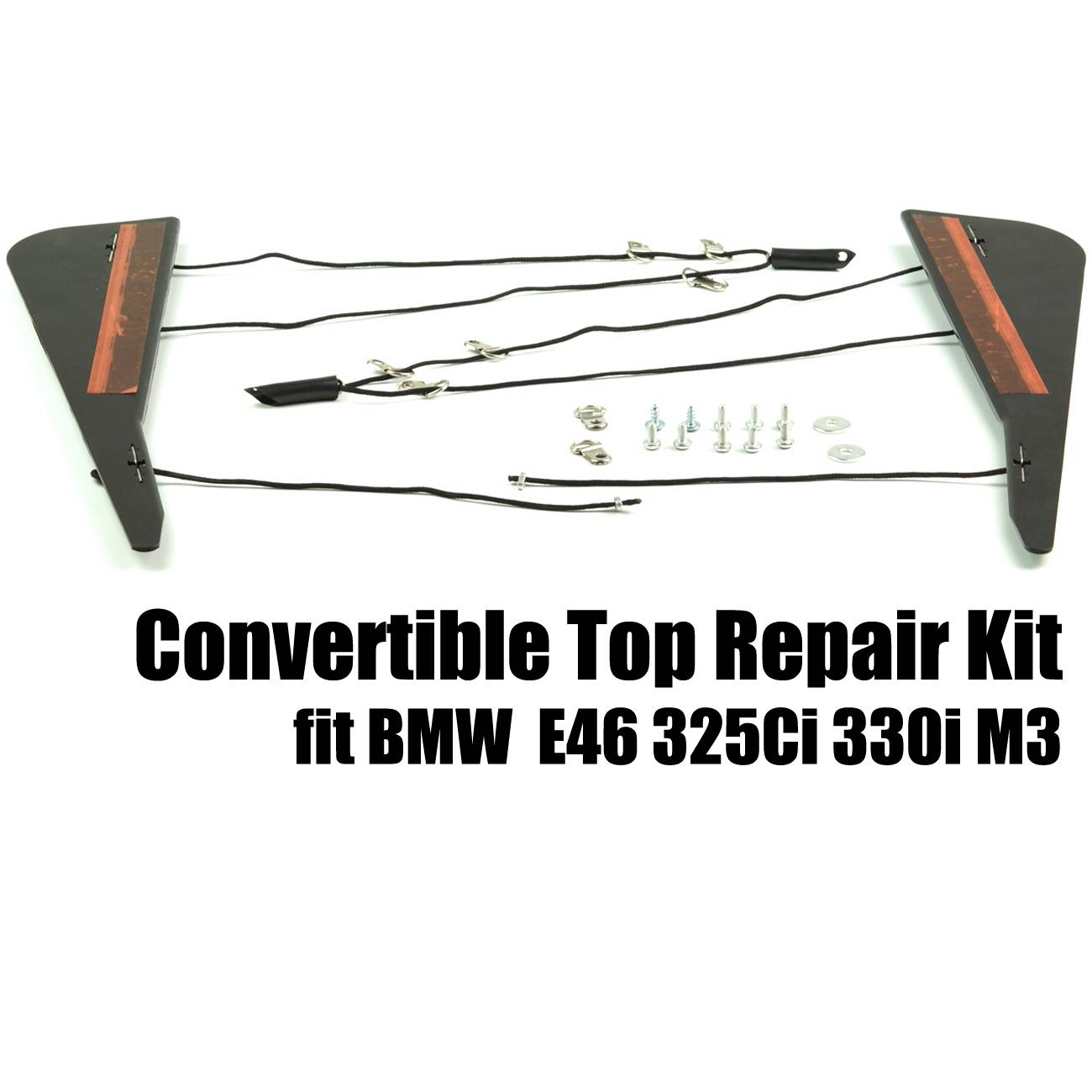 Opravná sada mechanismu skládací střechy, sloupek C, 2 díly, pro BMW E46 325Ci/330Ci/M3 54317135351 angle 2