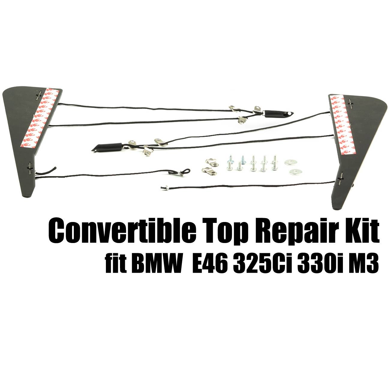Opravná sada mechanismu skládací střechy, sloupek C, 2 díly, pro BMW E46 325Ci/330Ci/M3 54317135351