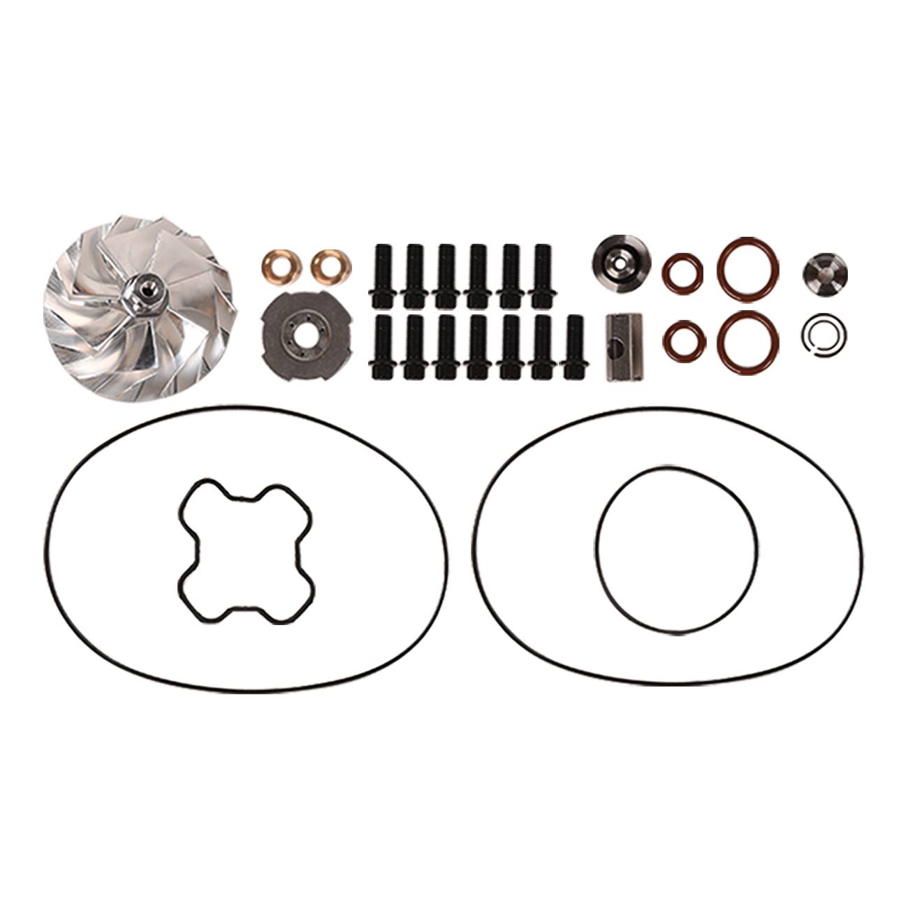 Sada na přestavbu kompresorového kola GTP38 Billet 7+7, 13 šroubů, pro Ford Powerstroke 7,3 l A0162A0035 angle 2