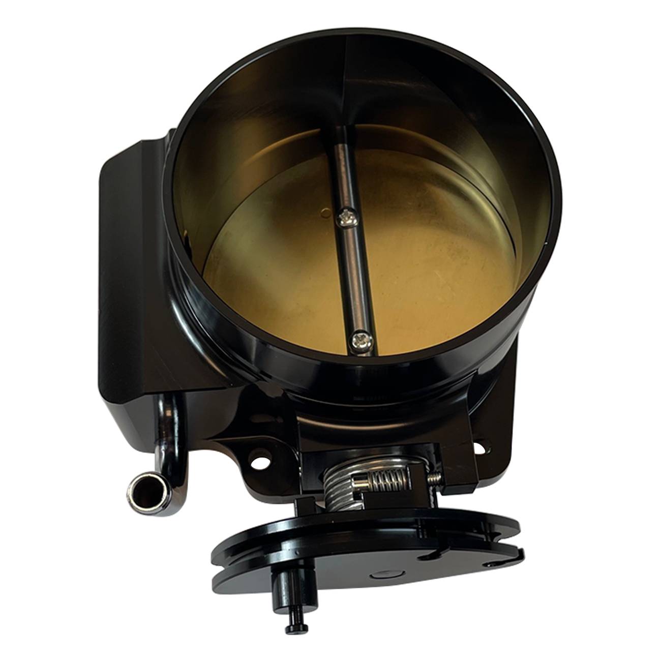 102mm Fits GM Gen III LS1 LS2 LS3 LS6 LS LS7 LSX Bolt Cable Throttle Body Black angle 3