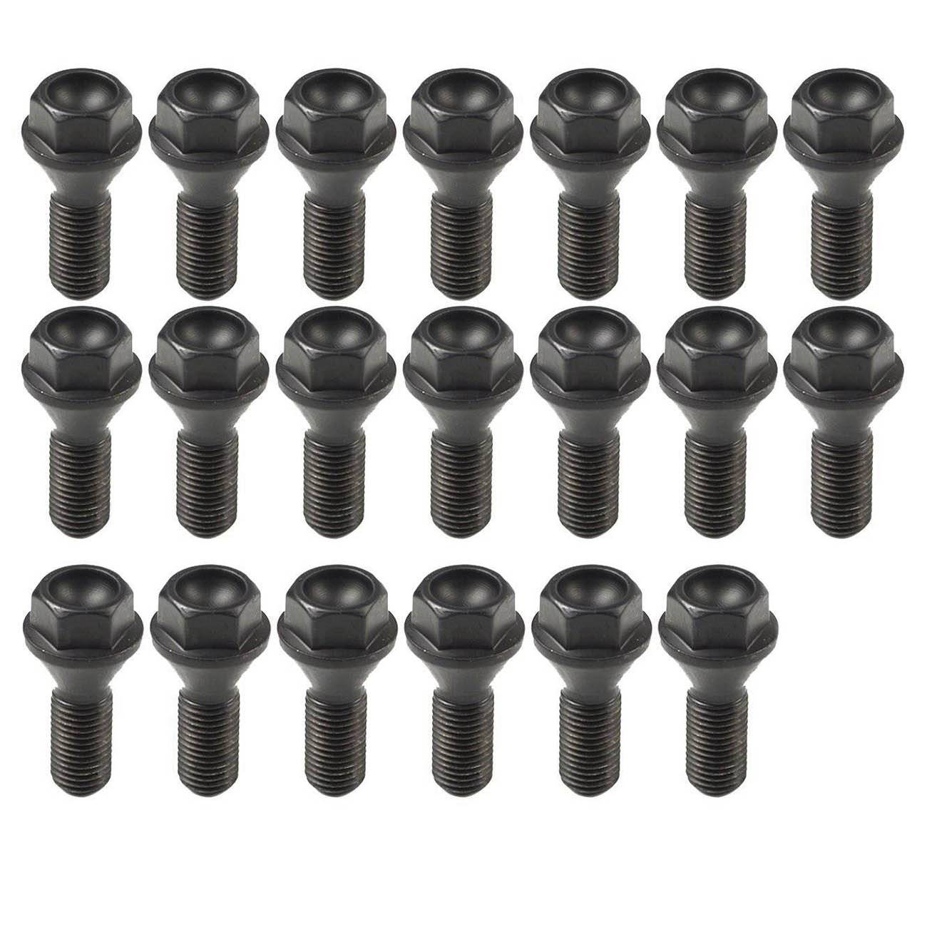 20 šroubů kol, 12 x 1.5 mm, pro BMW E46 325 E90 E39 E60 E53 36136781150