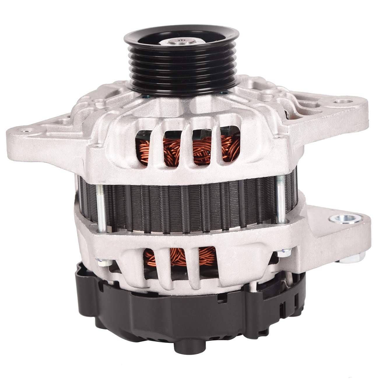 Nový náhradní alternátor 12 V 90 A s řemenicí overdrive pro Hyundai Accent Veloster Kia Rio A0282A0016 angle 2