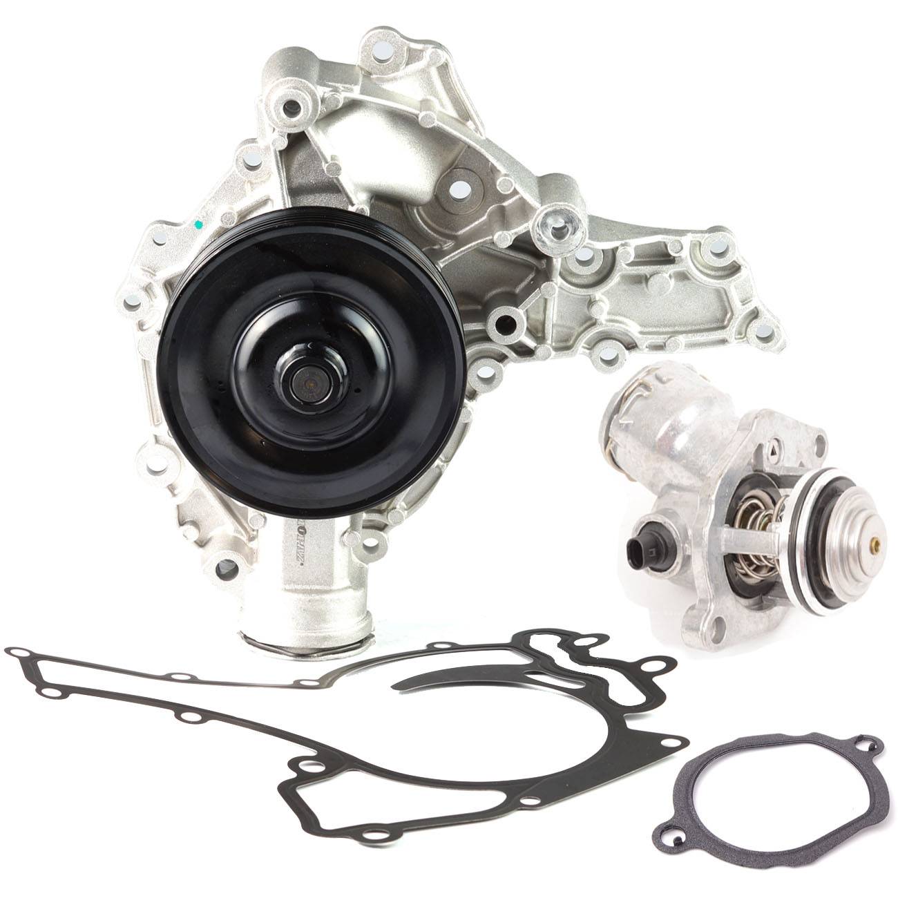 Sada 2 ks: vodní čerpadlo + těsnění + termostat pro Mercedes W204 W211 W251 W164 TOPT11KIT001 angle 4