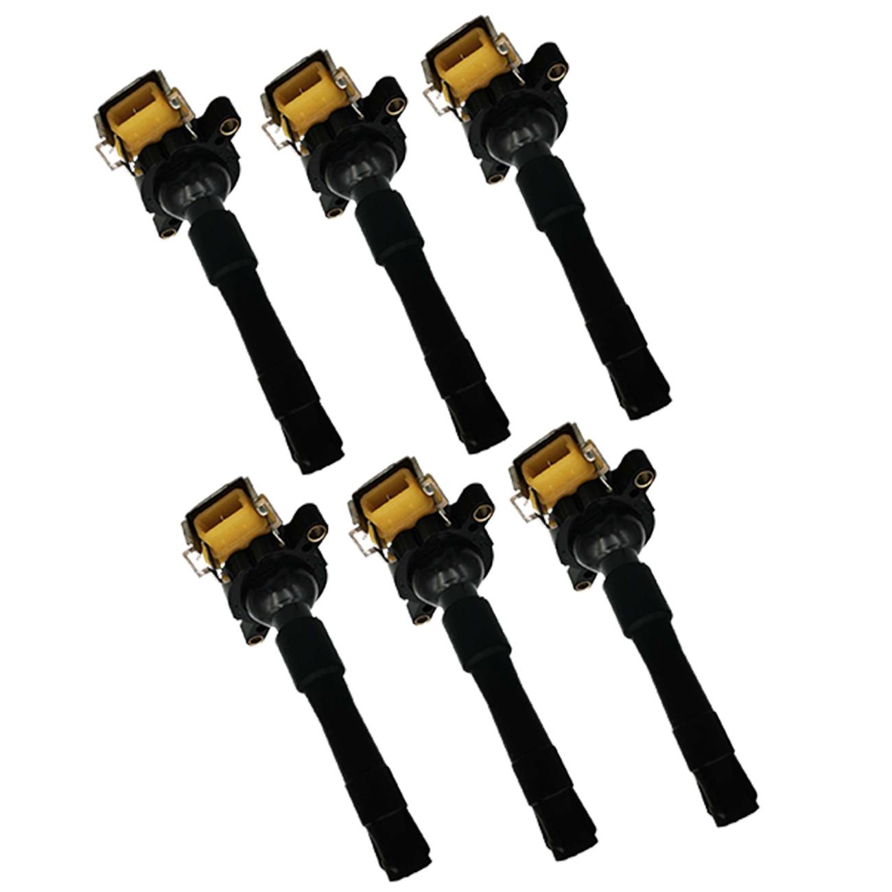 12137599219 — 6 ks zapalovací cívka pro BMW 323i 325i 328i 330i 525i 528i 530i M3 M5 angle 2