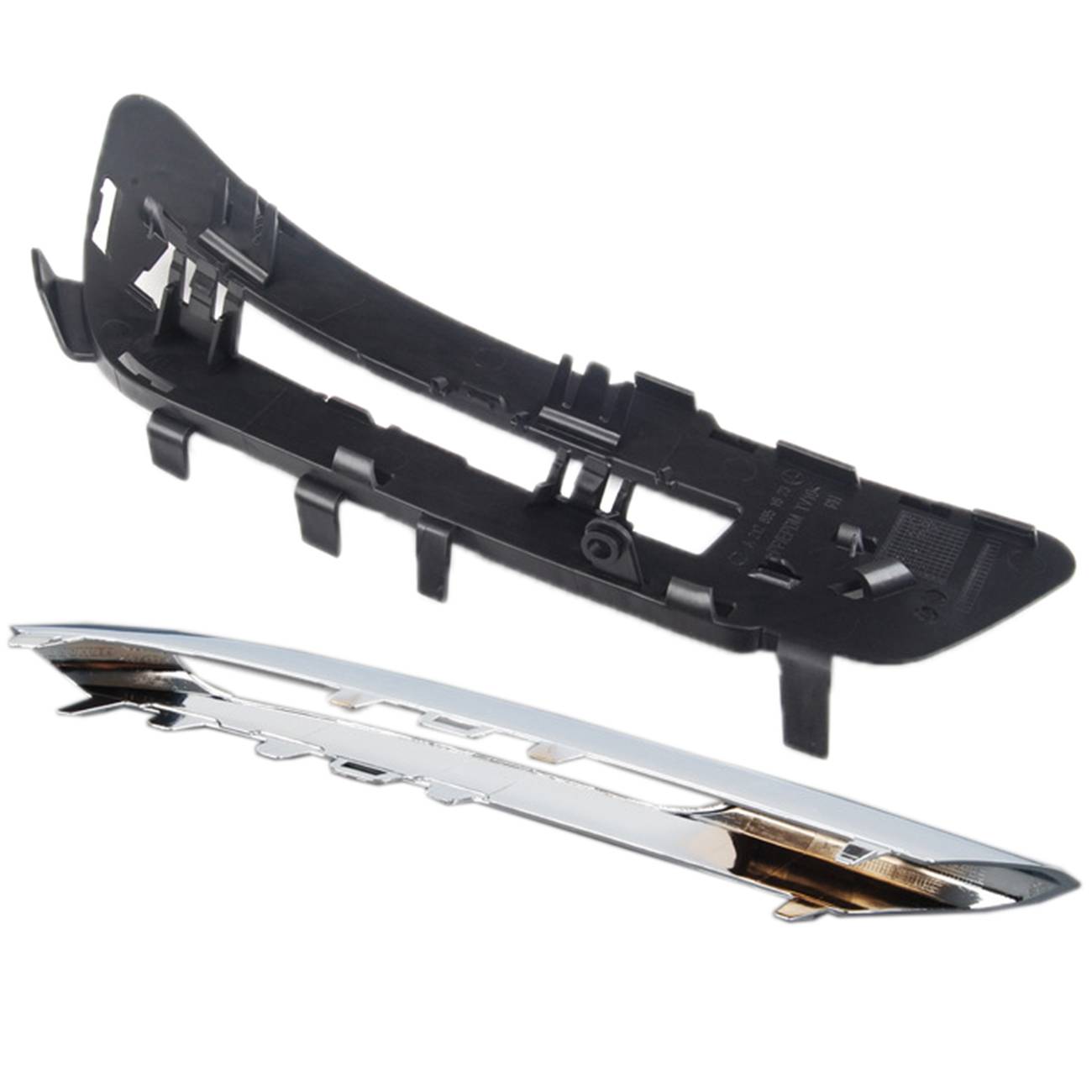 Fits For Mercedes Benz E350 E400 E550 Front Right Bumper Fog Light Grille & Trim angle 8