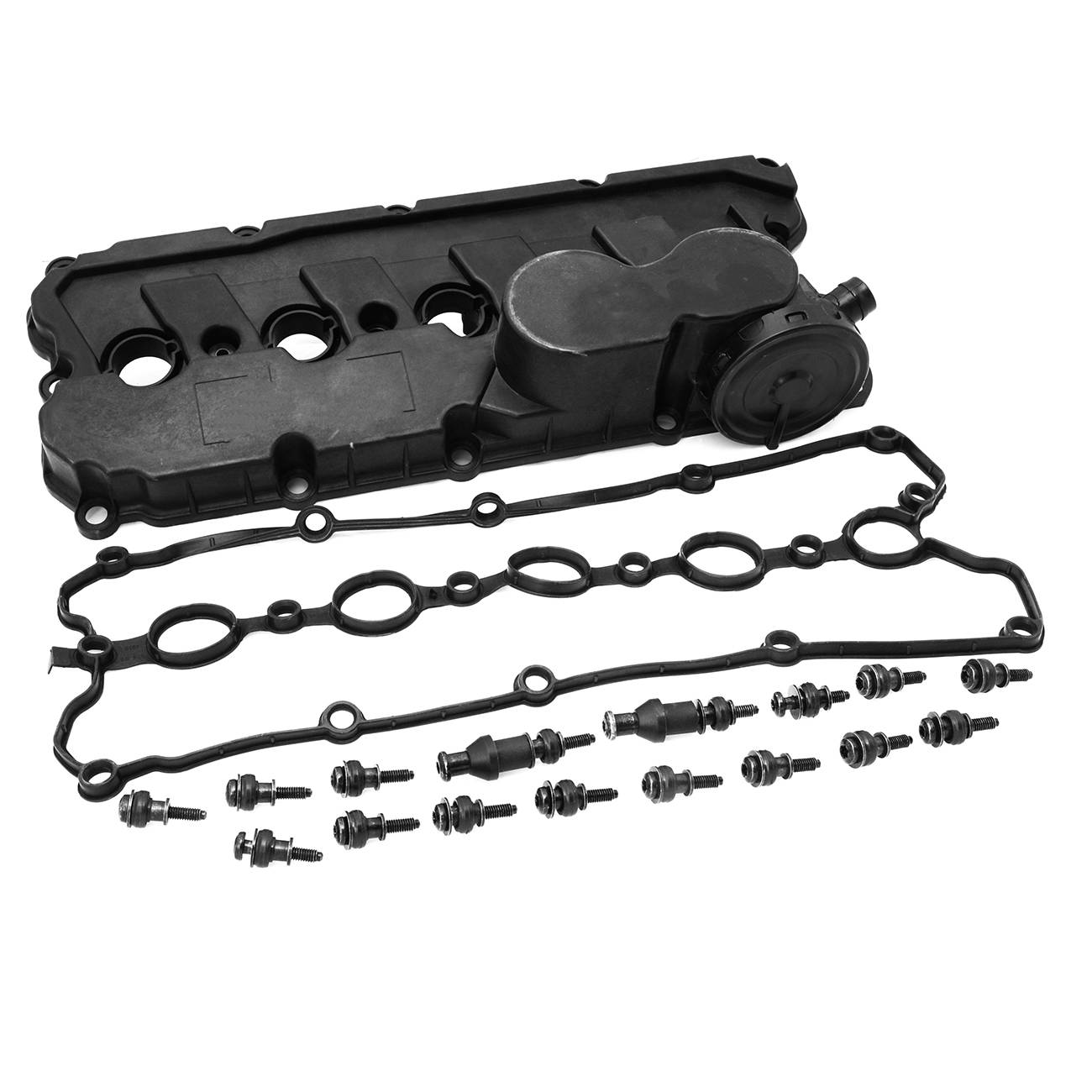 Engine Valve Cover w/ Gasket & Bolts Fits VW Jetta Rabbit Golf Passat 2.5L 06-14 angle 5