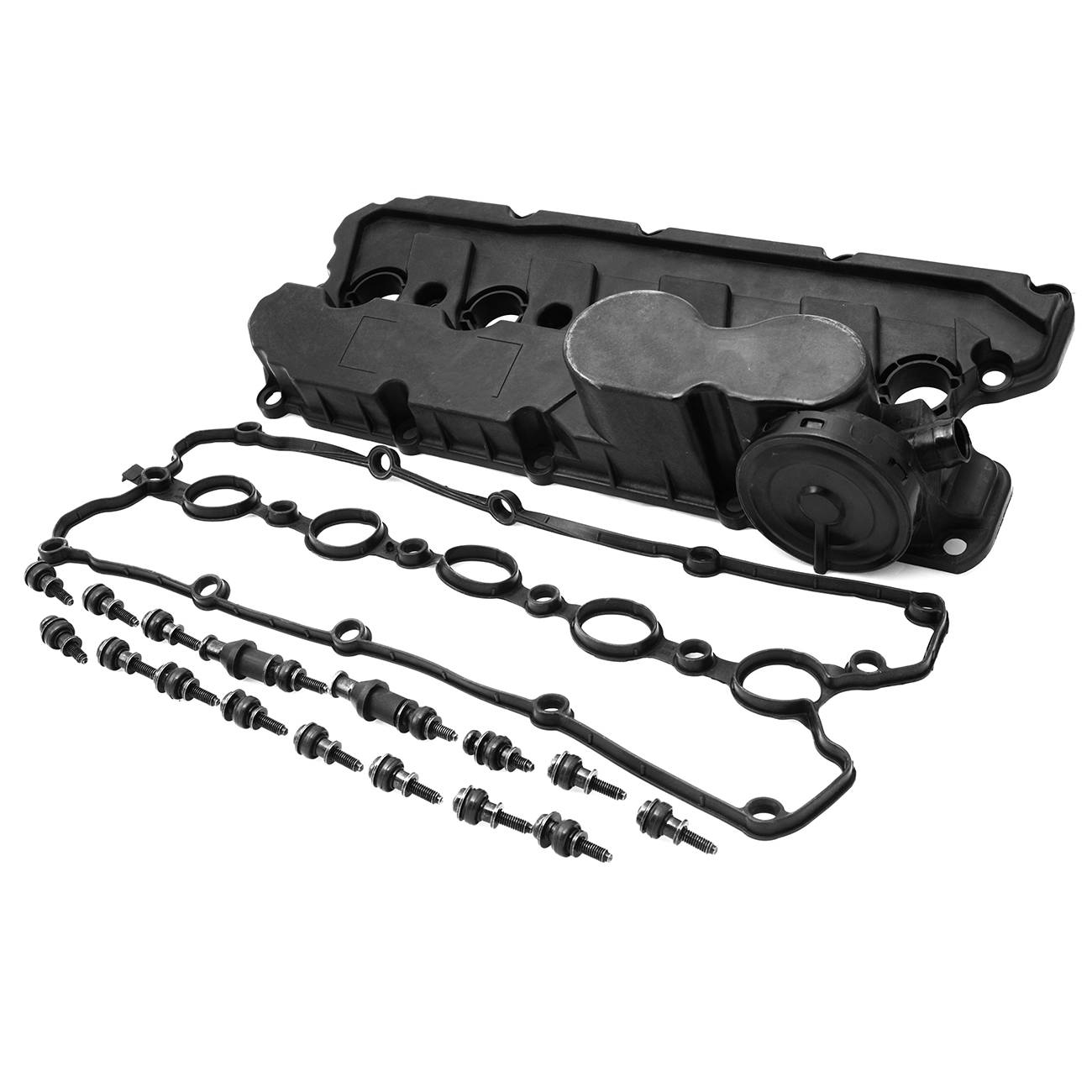 Engine Valve Cover w/ Gasket & Bolts Fits VW Jetta Rabbit Golf Passat 2.5L 06-14 angle 4