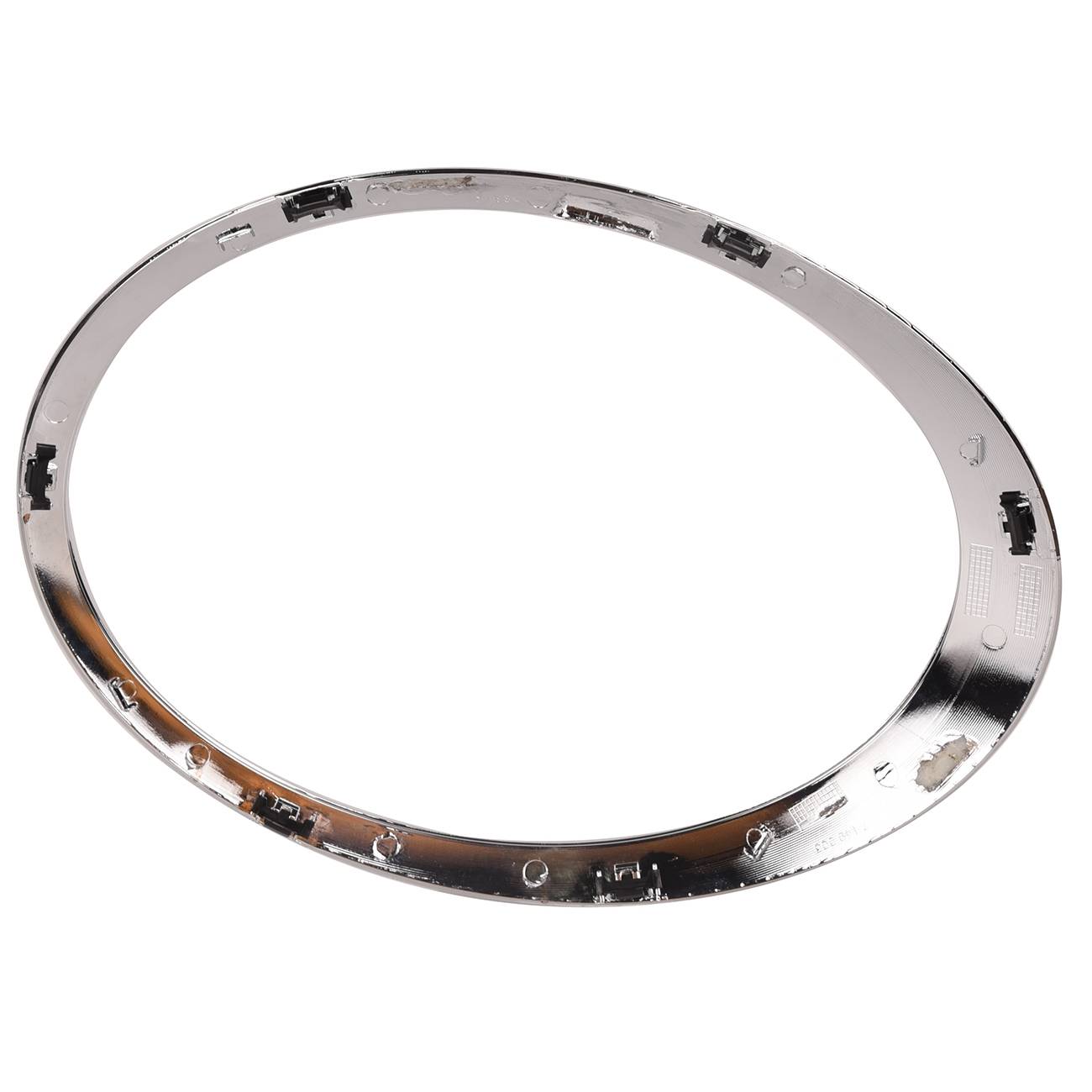 Pravý chromovaný rámeček světlometu Mini Cooper 2007–2015 51137149906 angle 2