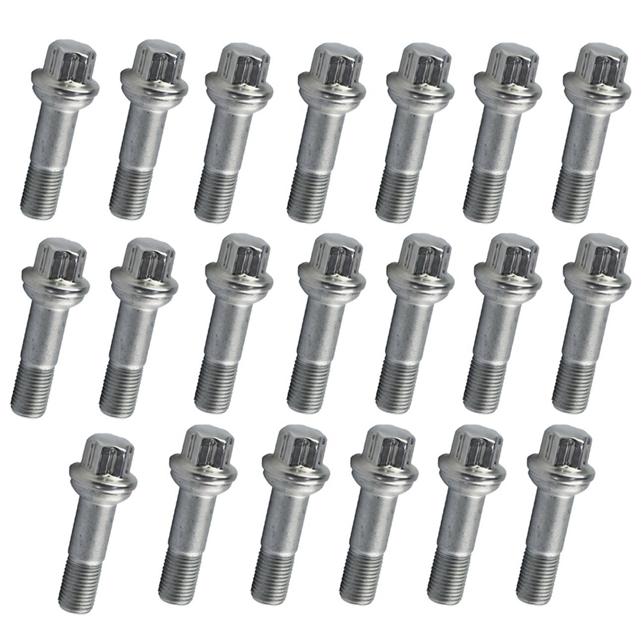 20 nerezových šroubů kol s pouzdrem, délka 2 5/8 palce, pro Mercedes W164 W166 X204 W221 C216 BACB11-U24022 angle 5
