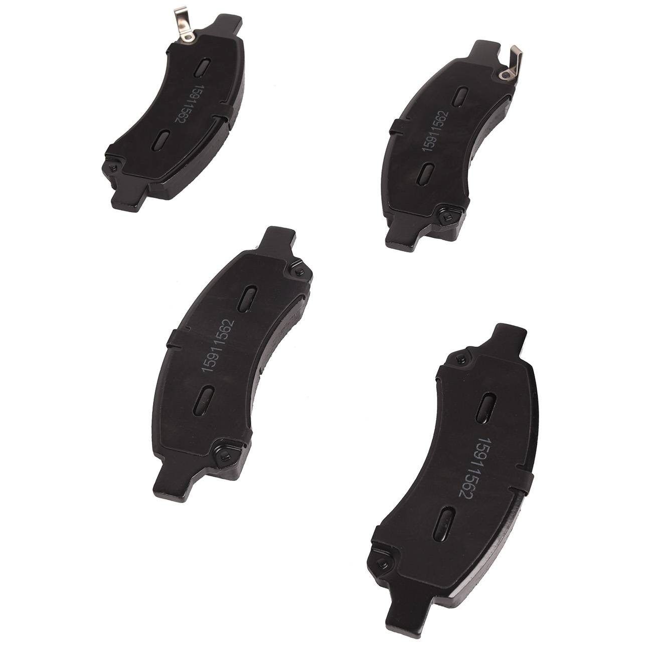 Sada 8 předních a zadních levých a pravých keramických brzdových destiček s pružinovými sponami pro Buick Enclave Chevy Traverse Acadia A0141A0190 angle 3