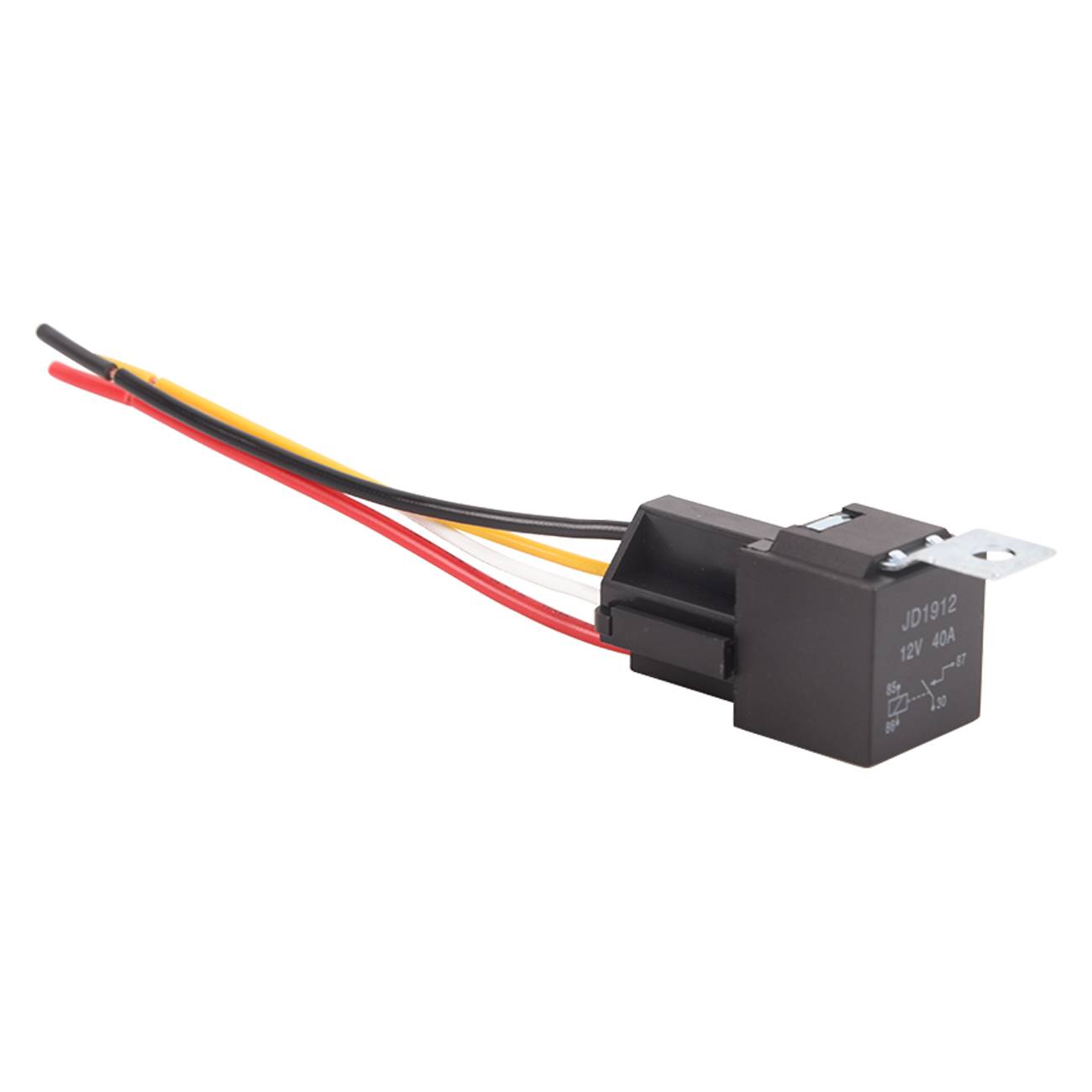 Nová sada 2 automobilových relé s vodiči a kabelovým svazkem, 12 V 30/40 A, 4 piny A0348A0003 angle 7