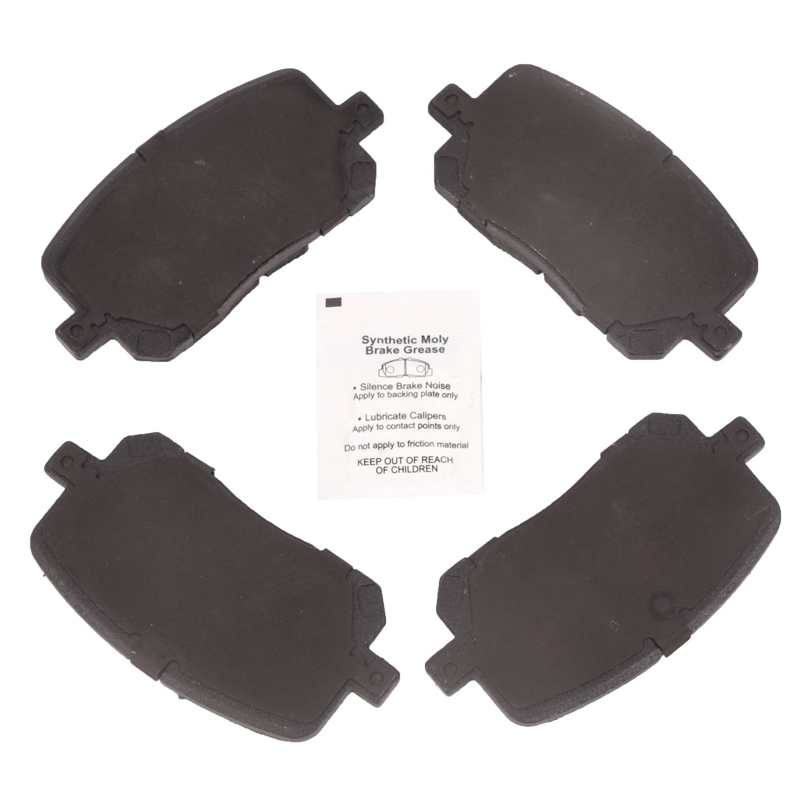 Sada 4 předních keramických kotoučových brzdových destiček pro Toyota Corolla Matrix 2003–2008 A0451A0025