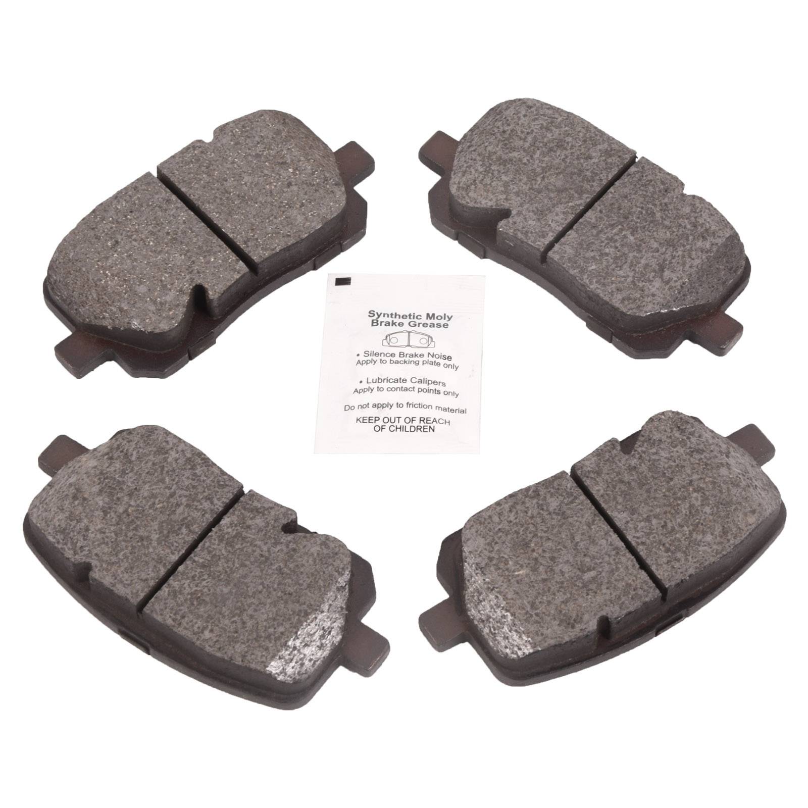 Sada 4 předních keramických kotoučových brzdových destiček pro Toyota Corolla Matrix 2003–2008 A0451A0025 angle 2