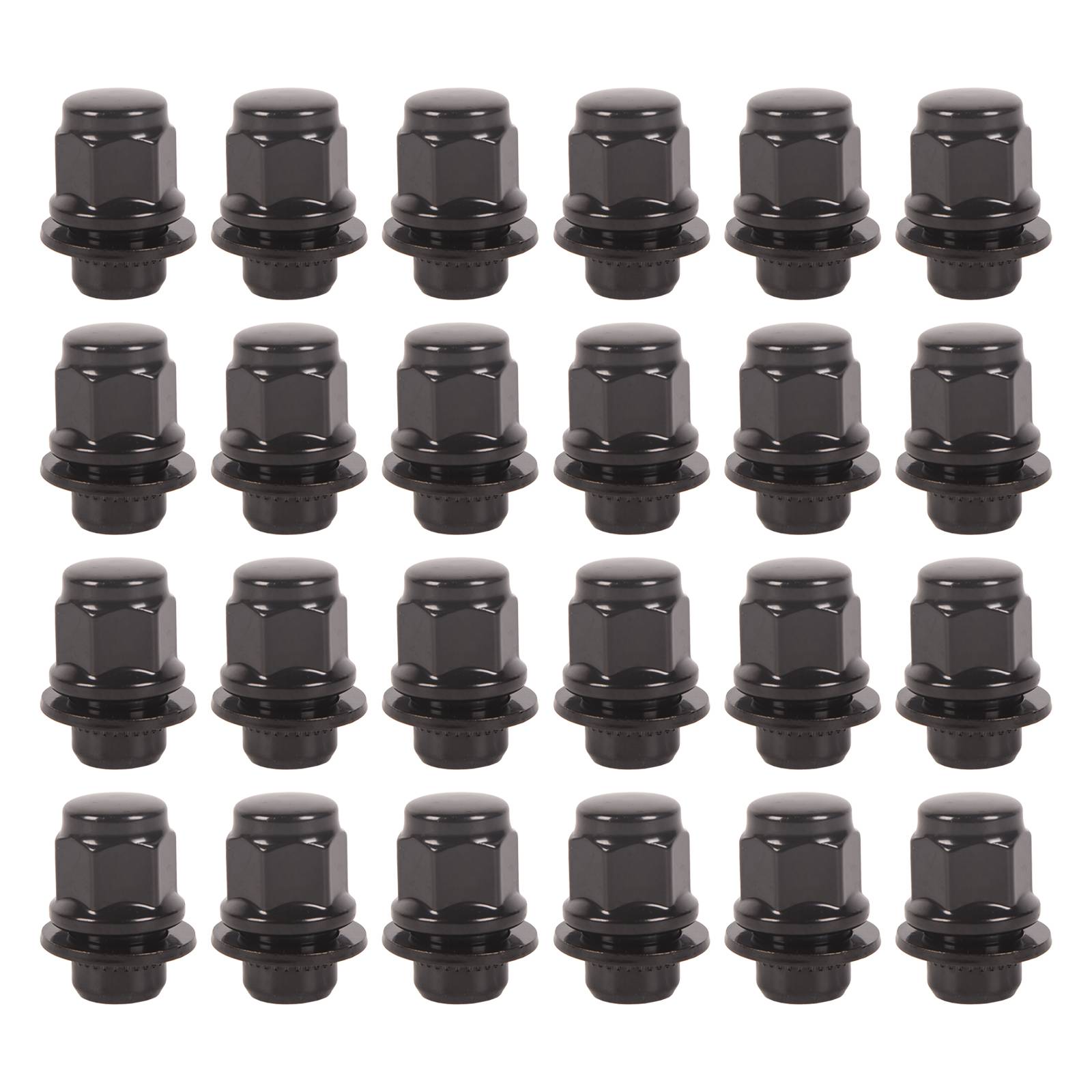24 černé matice kol Mag 12x1.5 pro Toyota Lexus 4Runner FJ Tacoma A0475A0043 angle 10