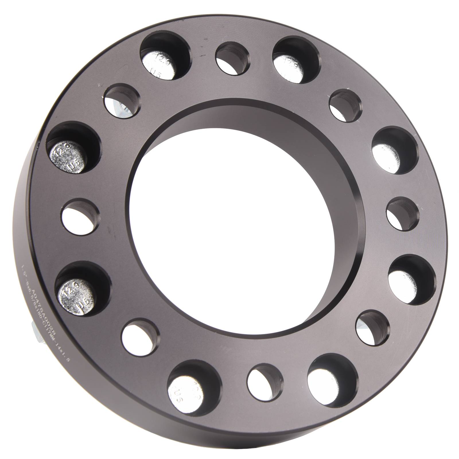 Černý adaptér kol 4 ks, tloušťka 1,5 palce, rozteč 8x165 na 8x180 pro Chevy Silverado 2500 HD GMC Sierra A0475A0028 angle 4