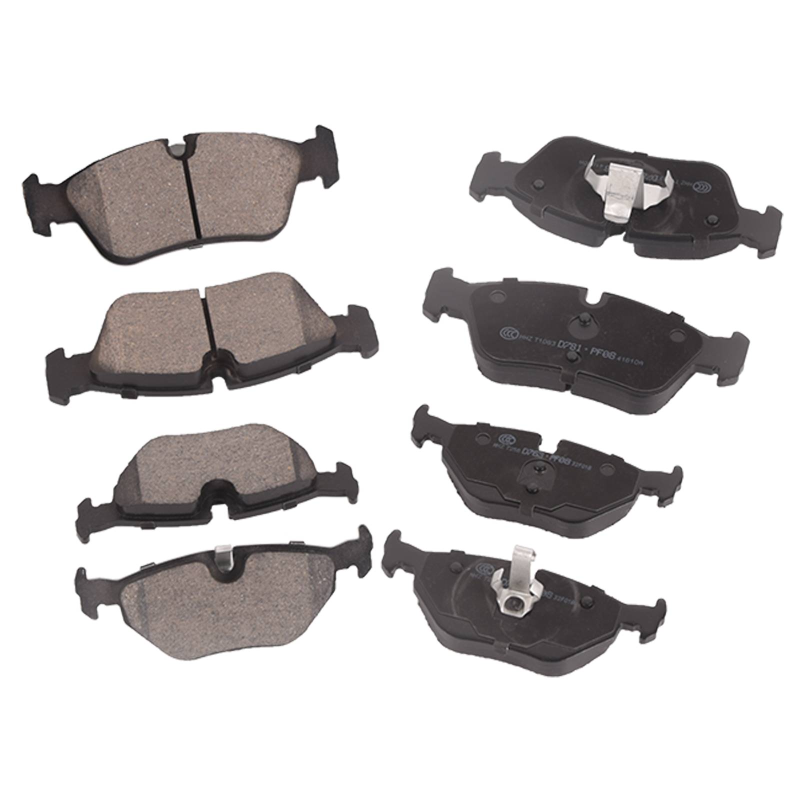 Sada 8 keramických brzdových destiček předních a zadních pro BMW 325i/325ci 2001–2005 A0499A0048 angle 3