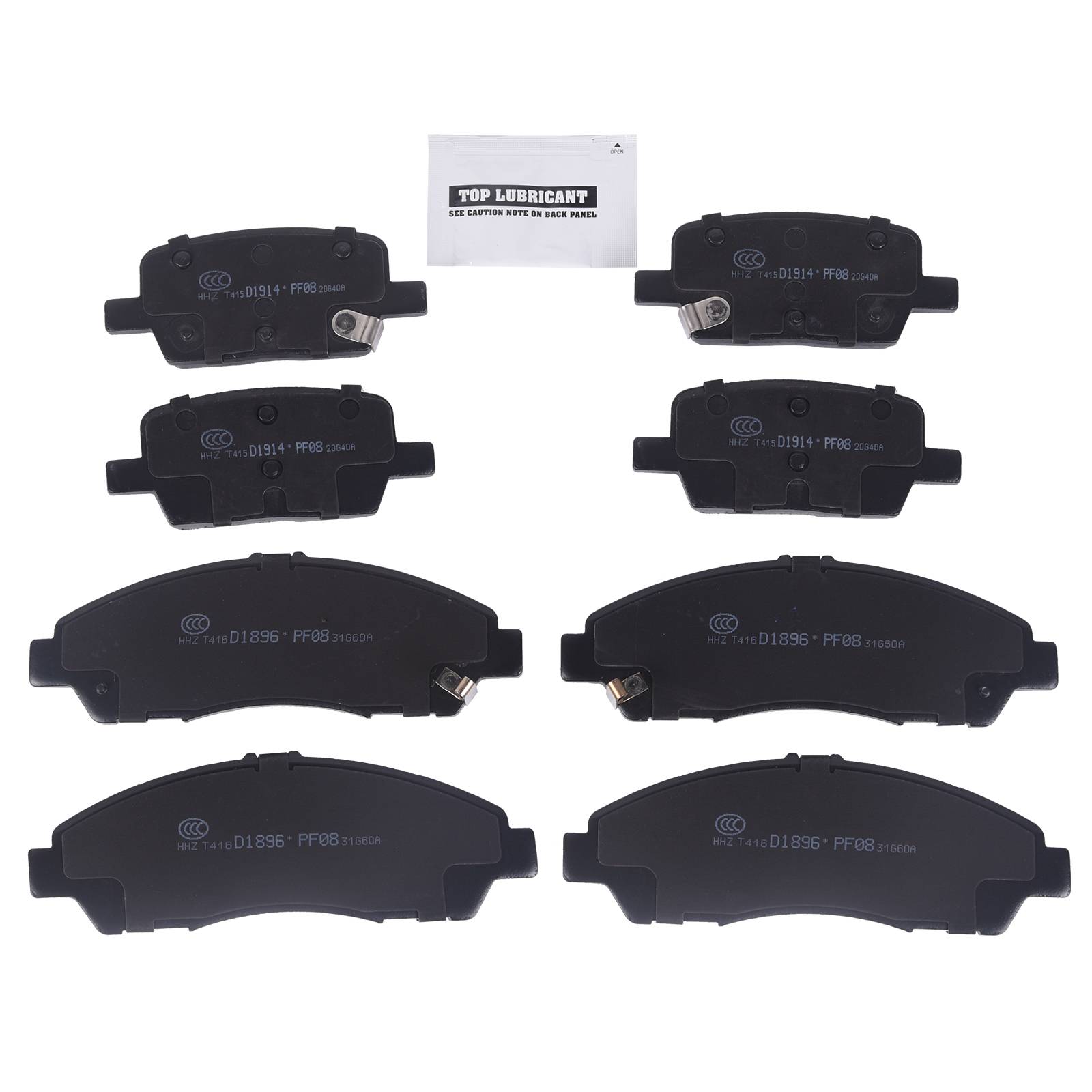 Sada keramických kotoučových destiček předních a zadních pro Chevrolet Traverse/GMC Acadia/Cadillac A0499A0080