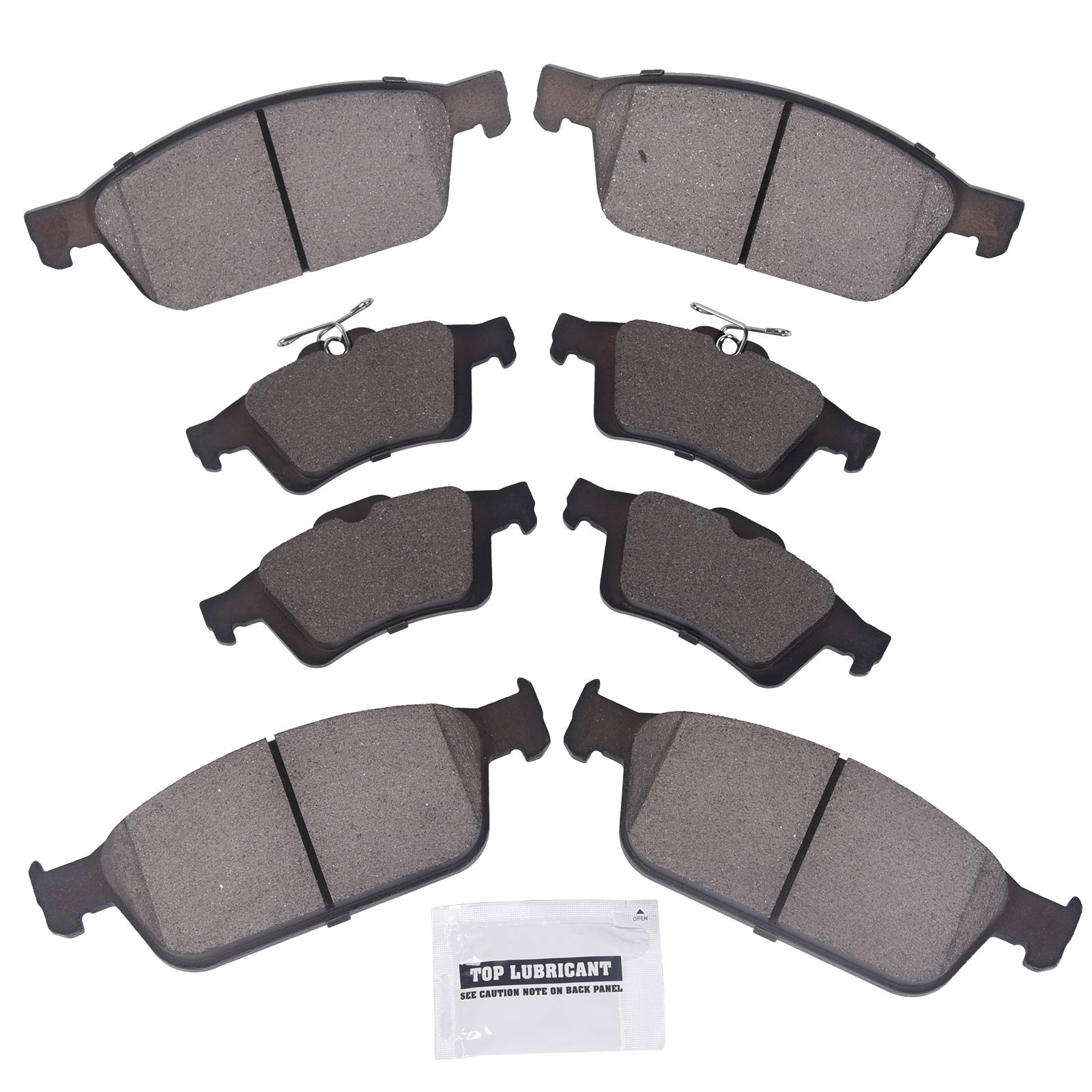 Sada předních a zadních keramických kotoučových destiček pro Ford Escape 2013–2016 D1095 A0499A0067 angle 3