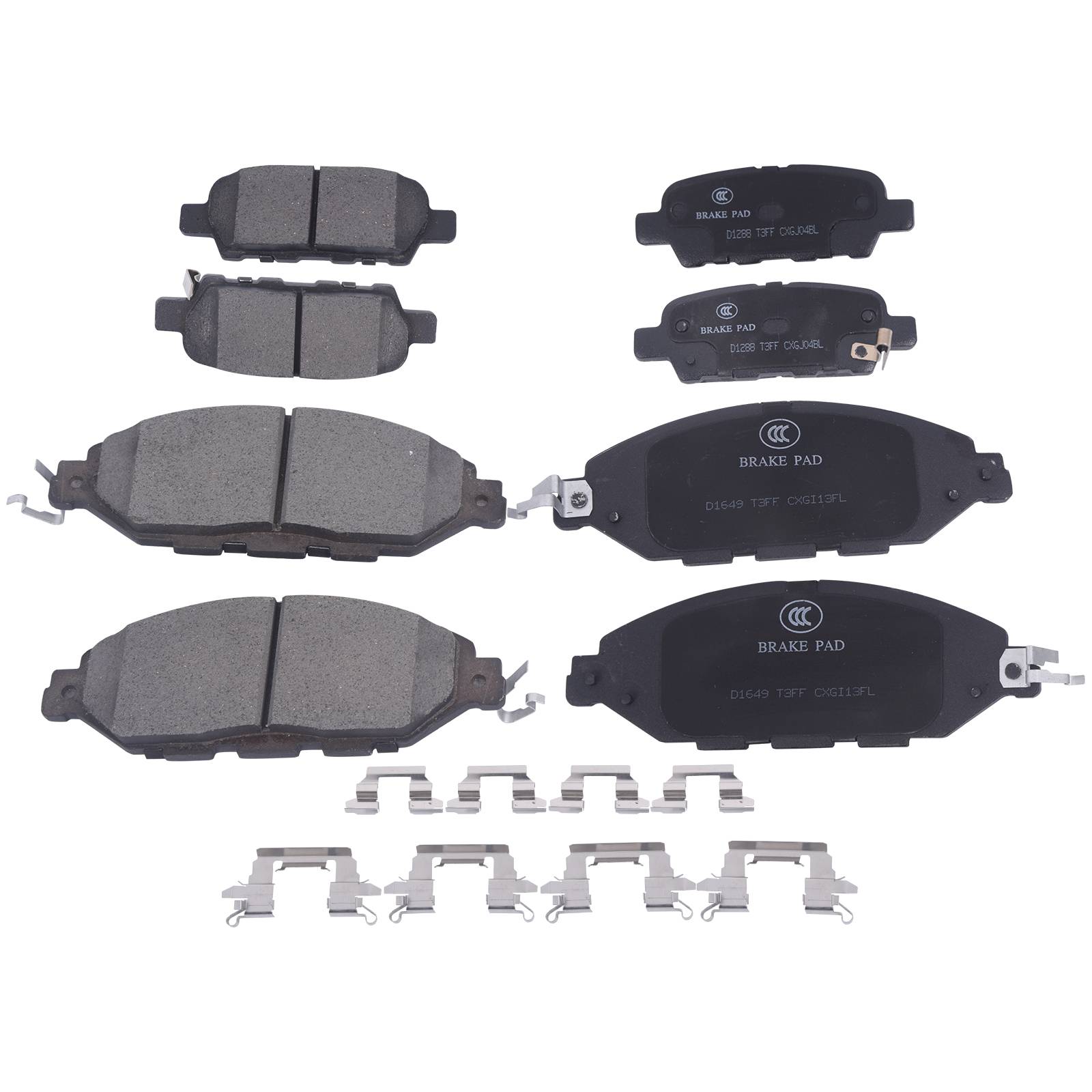Sada 8 keramických brzdových destiček předních a zadních s příslušenstvím pro Infiniti JX35/QX60, Nissan Murano/Pathfinder A0531A0003 angle 7
