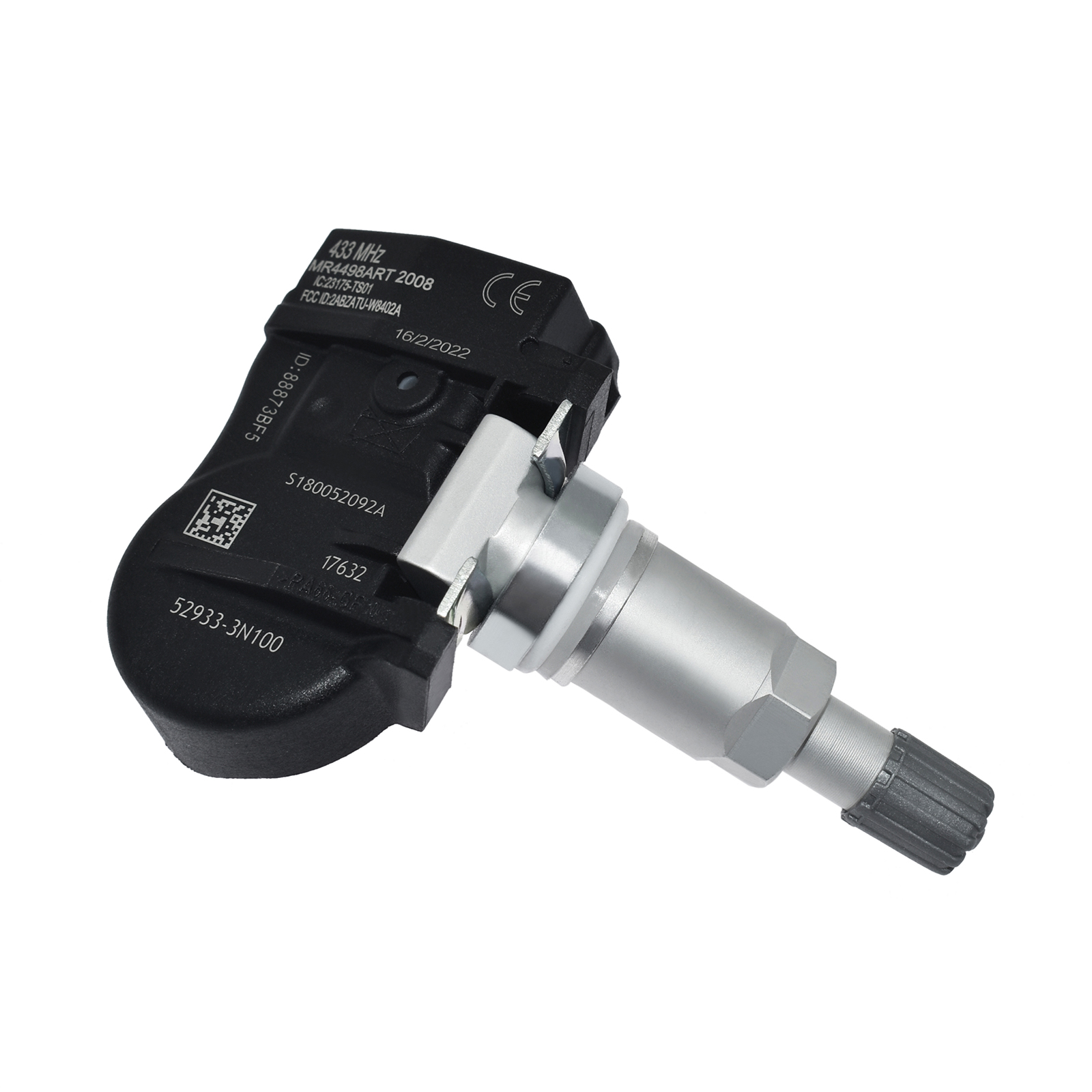 Elektricky napájený snímač systému monitorování tlaku v pneumatikách TPMS 52933-3N100 angle 5