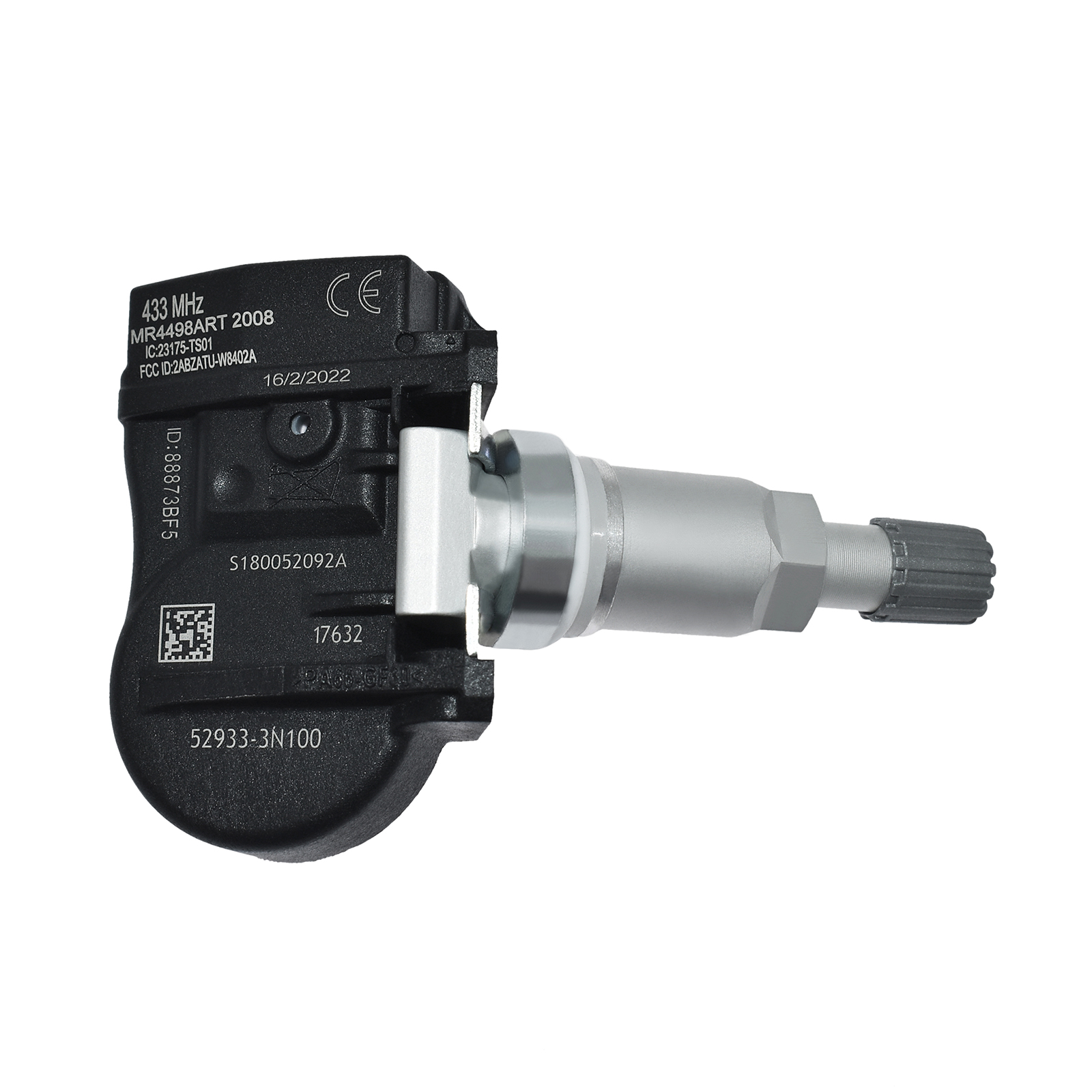 Elektricky napájený snímač systému monitorování tlaku v pneumatikách TPMS 52933-3N100 angle 7
