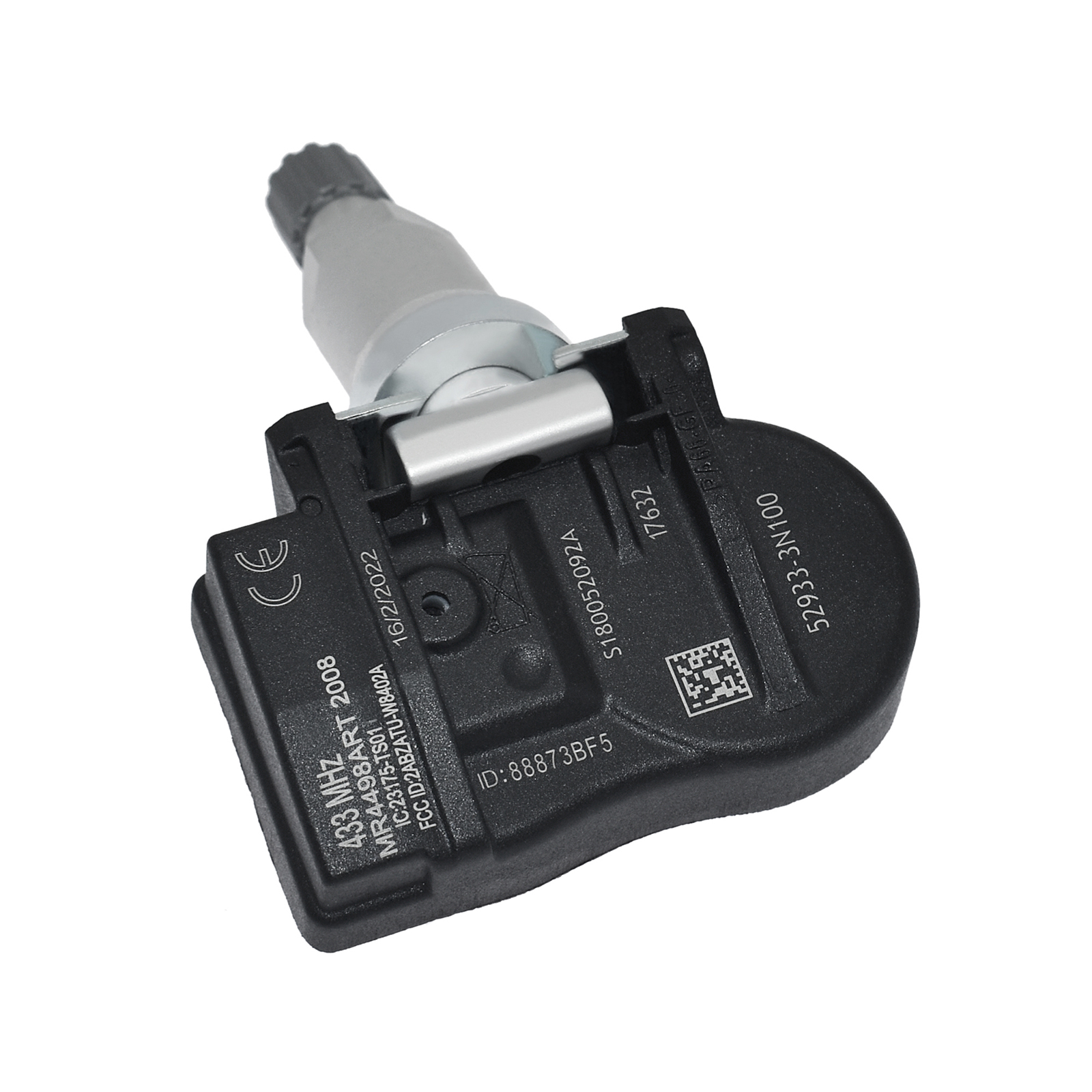 Elektricky napájený snímač systému monitorování tlaku v pneumatikách TPMS 52933-3N100 angle 3