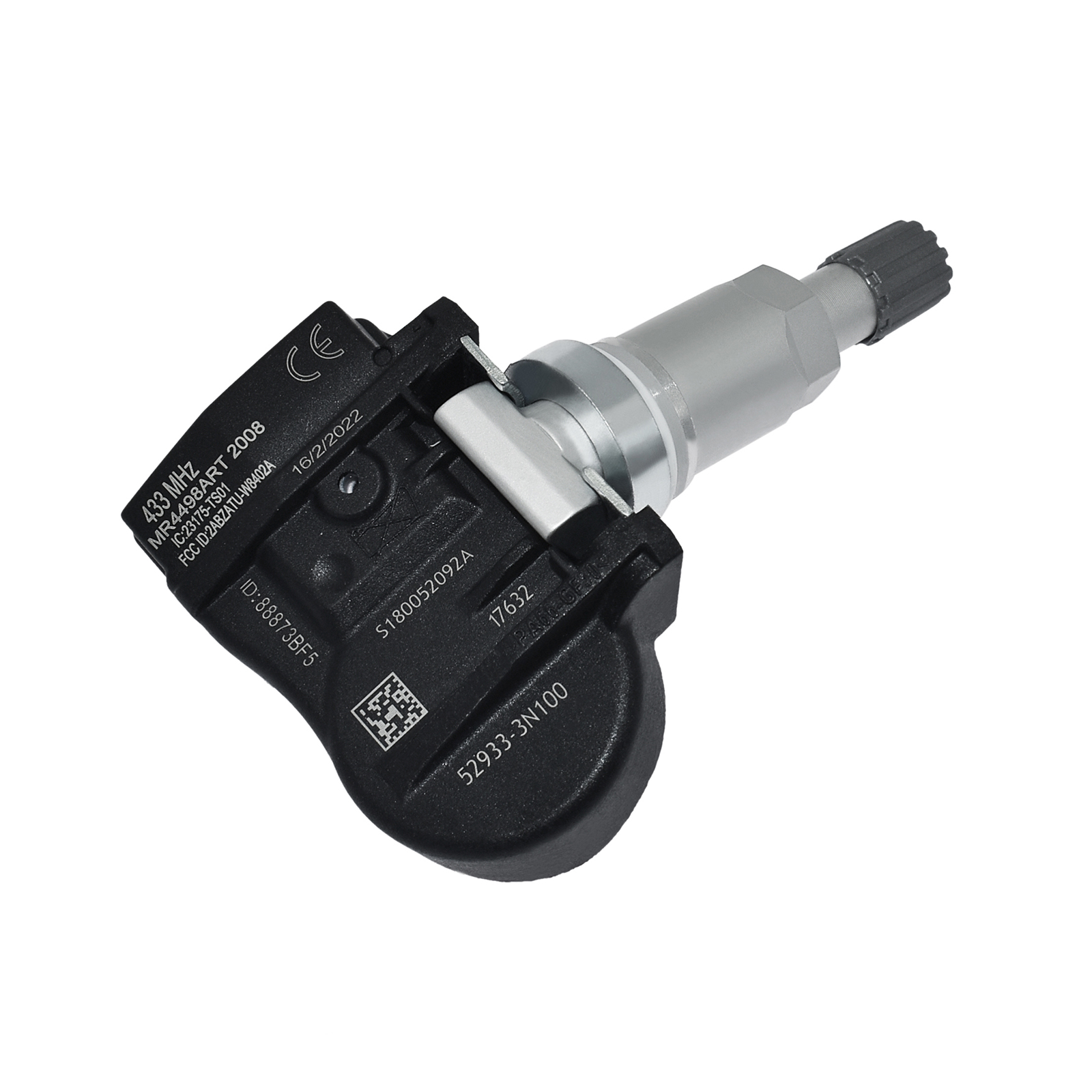 Elektricky napájený snímač systému monitorování tlaku v pneumatikách TPMS 52933-3N100 angle 4