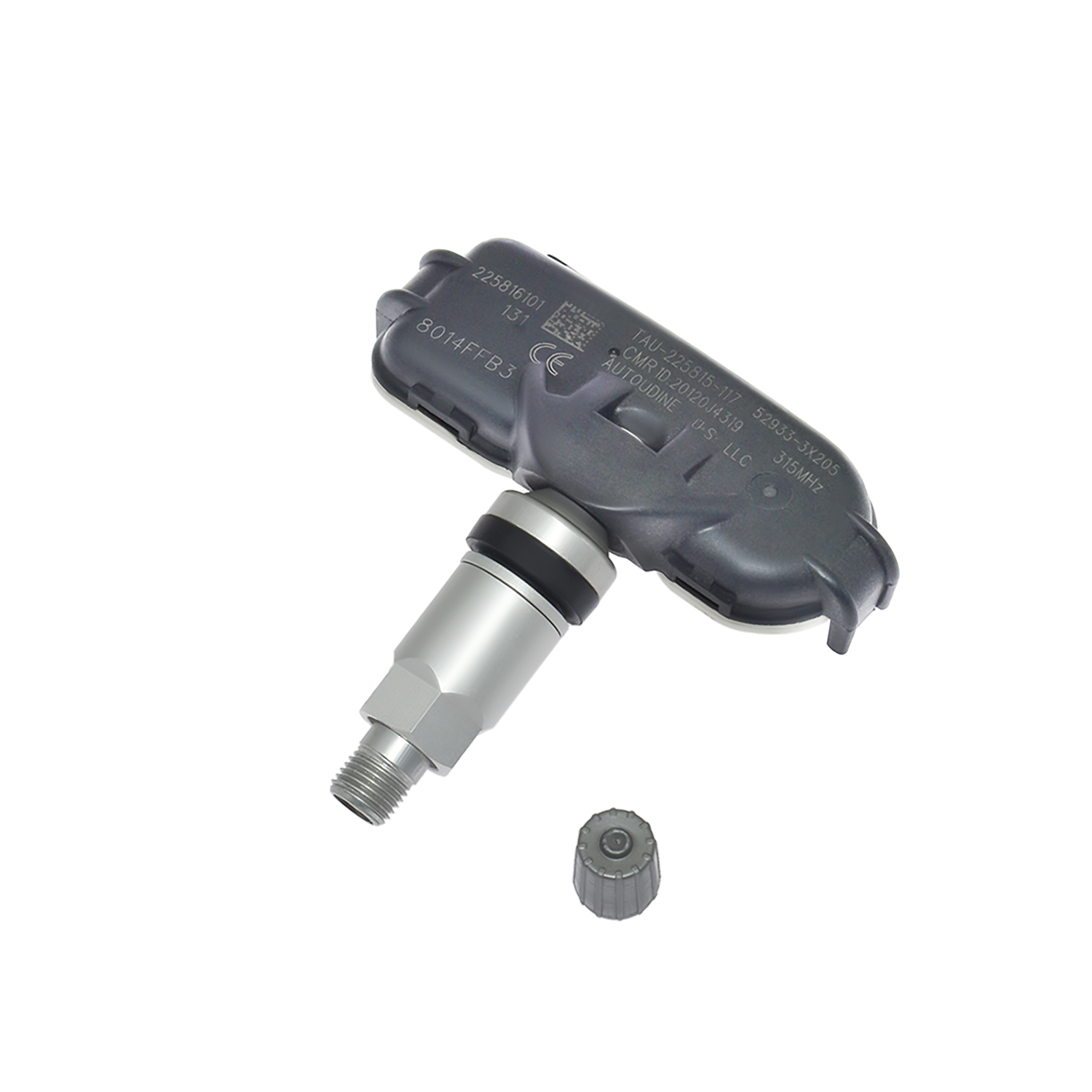 Elektricky napájený snímač systému monitorování tlaku v pneumatikách TPMS 52933-3X205 angle 3