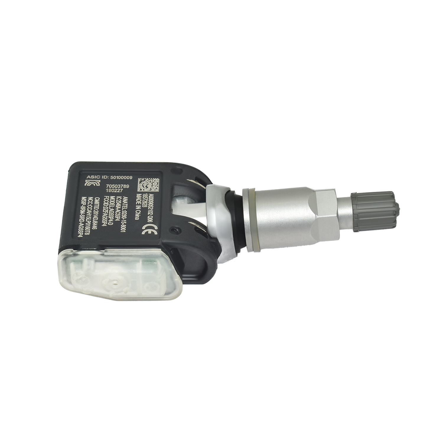 Elektricky napájený snímač systému monitorování tlaku v pneumatikách TPMS A0009052102 angle 3