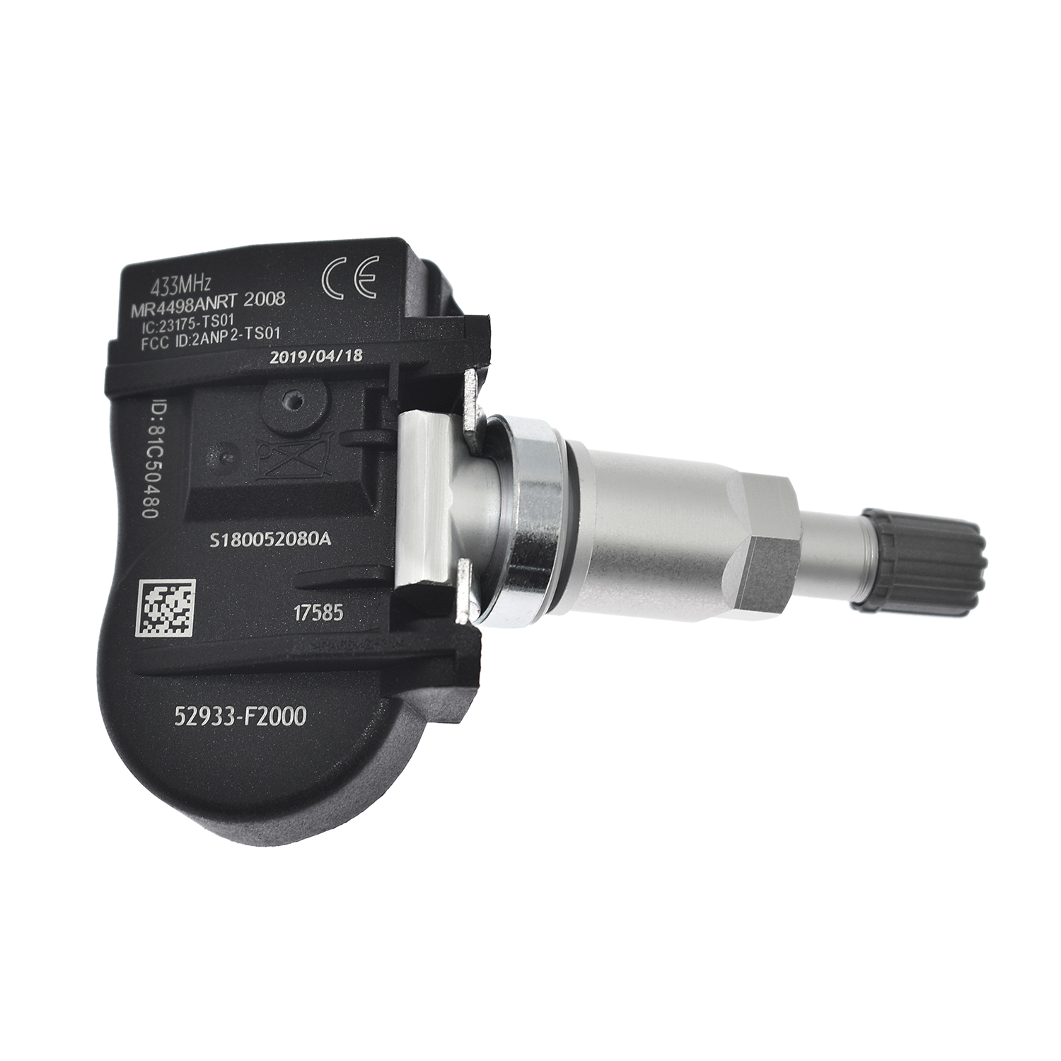 Elektricky napájený snímač systému monitorování tlaku v pneumatikách TPMS 52933-F2000 angle 9