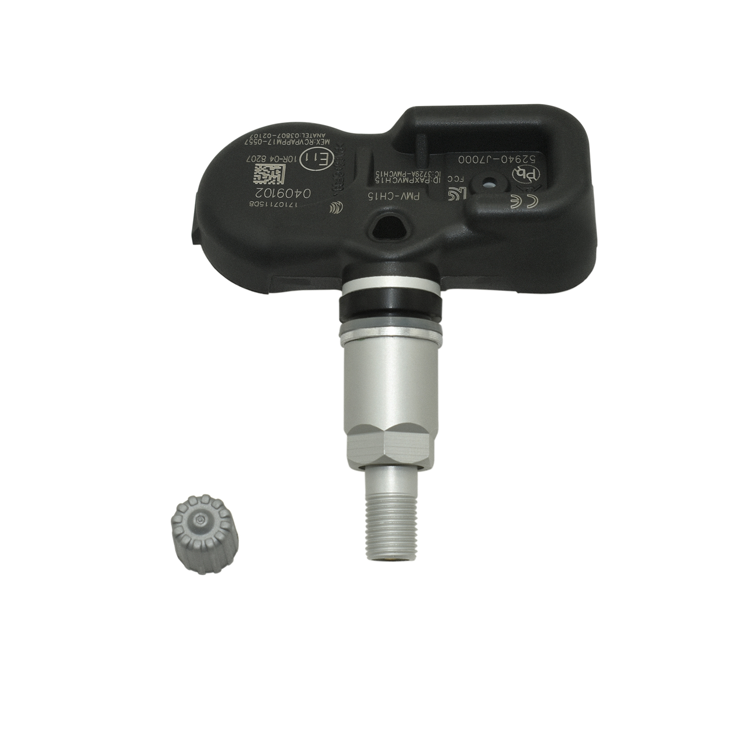 Elektricky napájený snímač systému monitorování tlaku v pneumatikách TPMS 52940-J7000 angle 5
