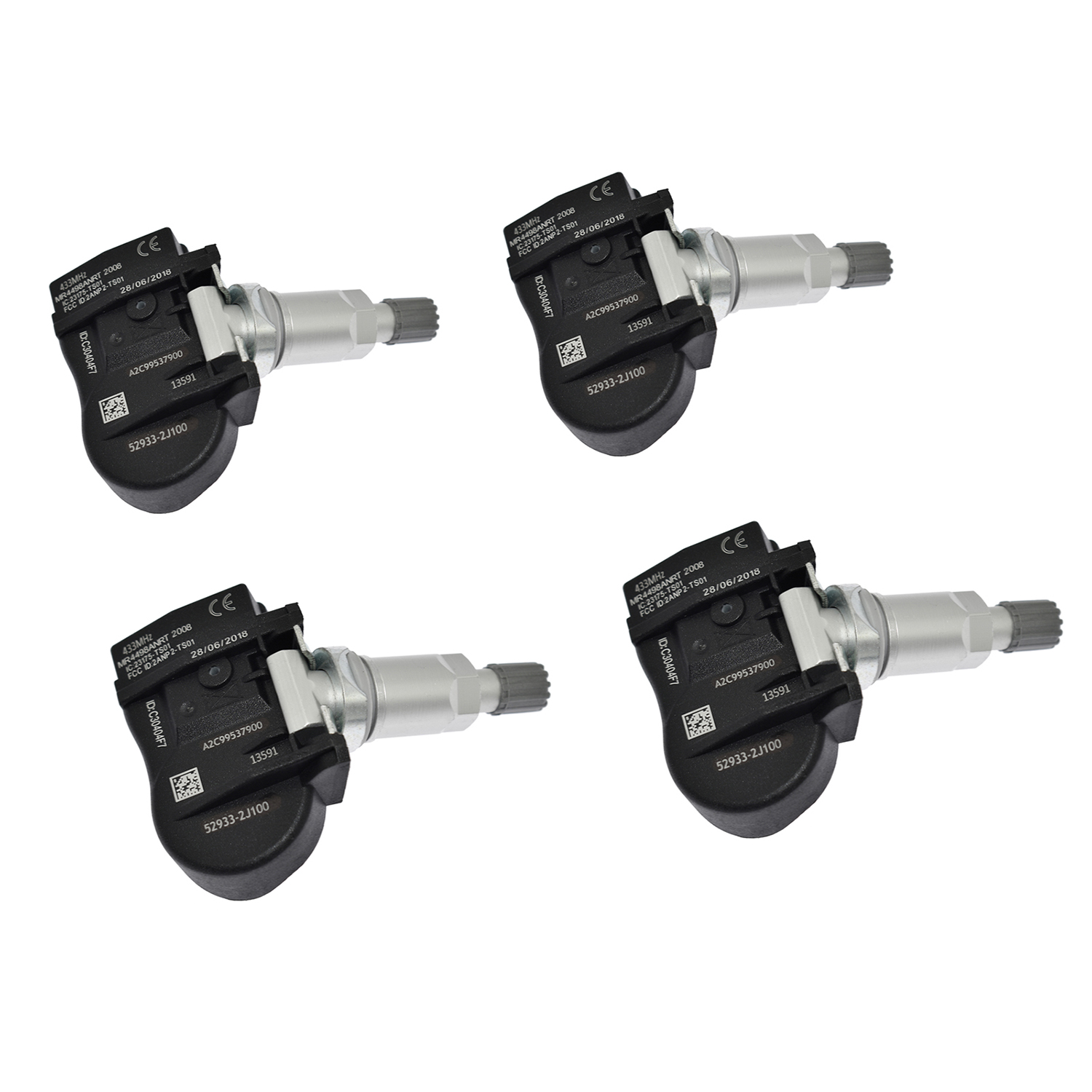 TPMS Tire Pressure Monitoring Sensor 52933-2J100P4 angle 3