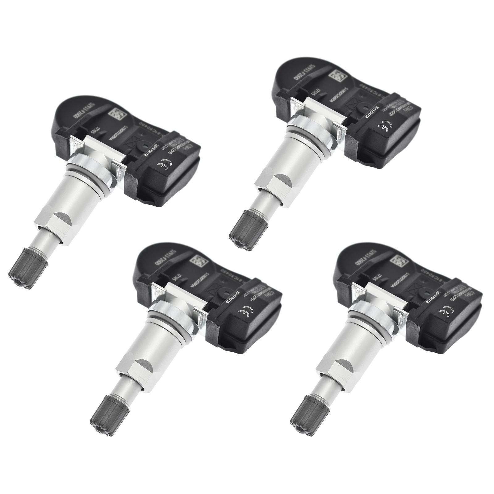 TPMS Tire Pressure Monitoring Sensor 52933-F2000P4 4Pcs angle 4