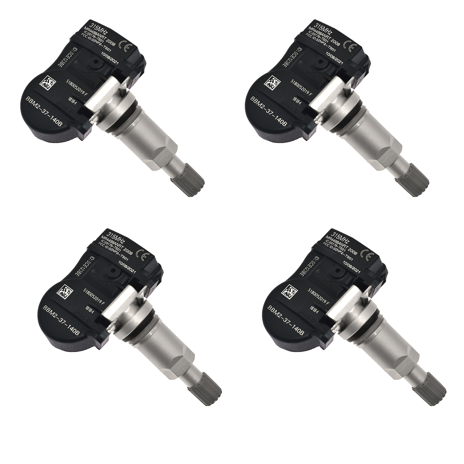 TPMS Tire Pressure Monitoring Sensor BBM237140B 4 Pcs Pcs angle 12