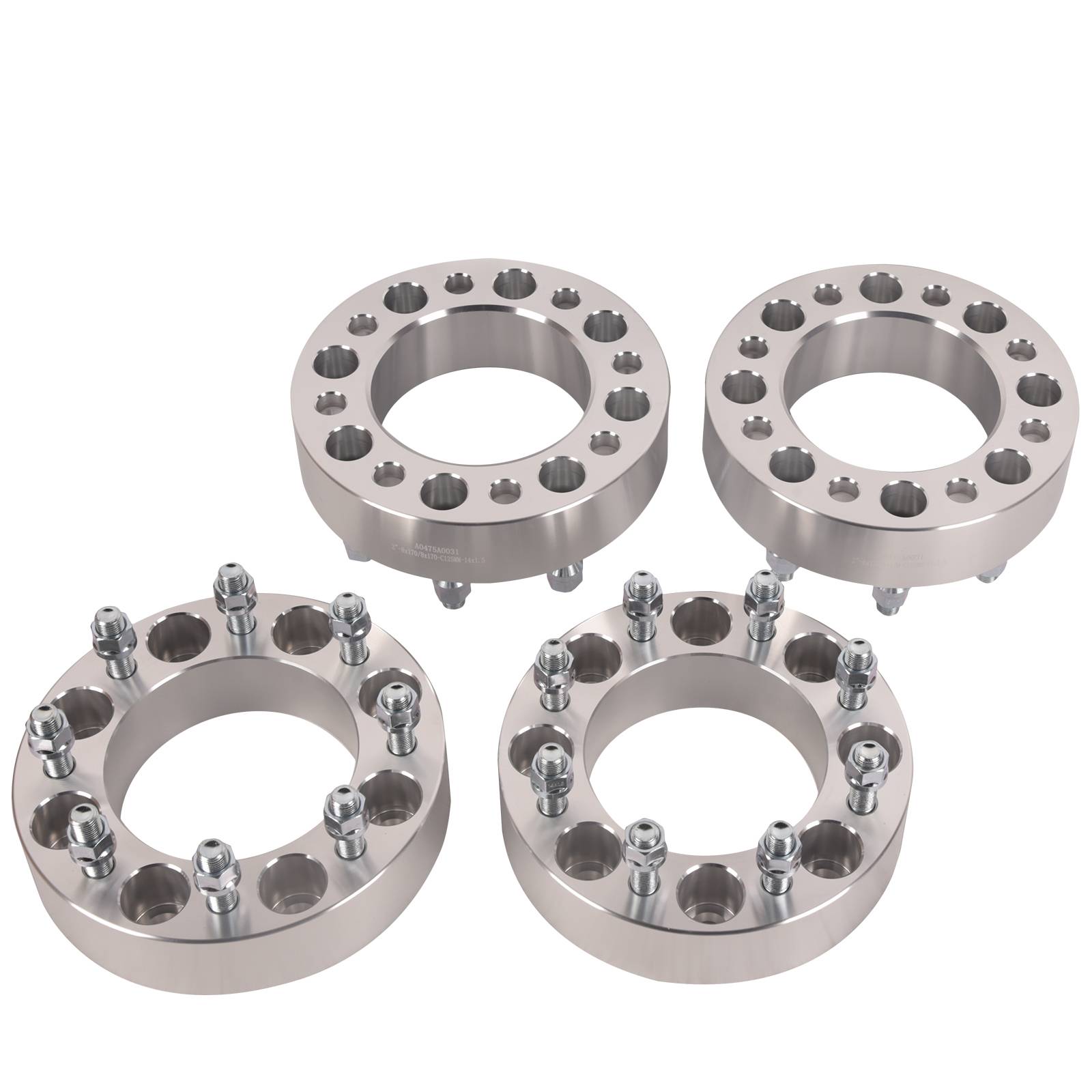 (4) 2" Wheel Spacers 8 Lug Adapter 8x170 for Ford F250 F350 Super Duty Excursion