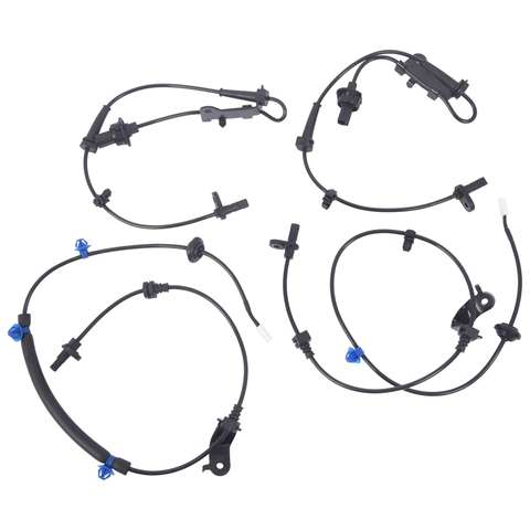 4Pcs Front + Rear ABS Wheel Speed Sensor for Honda Fit 2009-2013 L4 1.5L 2-Pins