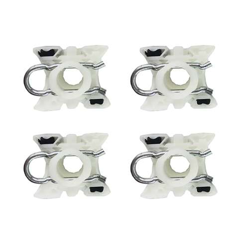 Sada 4 posuvných pivotních klipů mechanismu stahování oken 51321938884 pro BMW E32 E34 E36 E92 E93