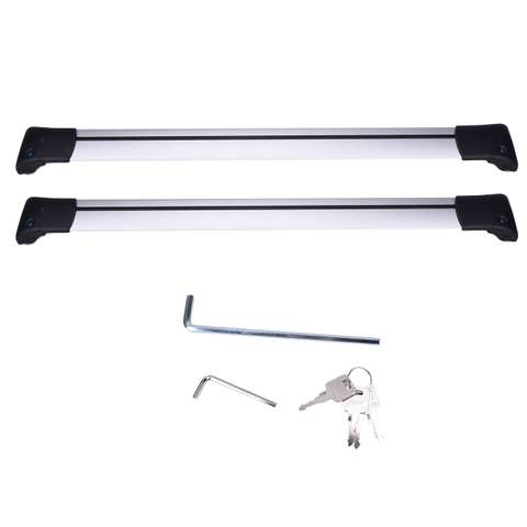 Hliníková střešní příčná tyč 93–99 cm (36,6–39 palců) se zámky, nosič zavazadel BF0834590001