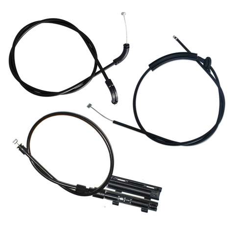 Sada 3 Bowdenových lanek otevírání kapoty motoru pro BMW E65 E66 řady 7 51237197474
